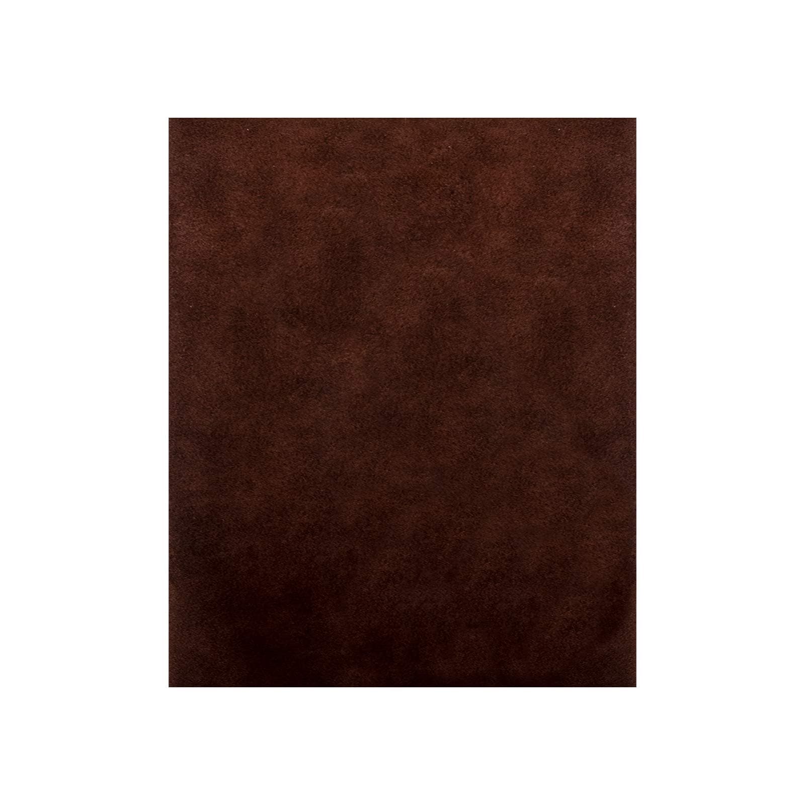 Realeather Suede Leather Sheet, Chocolate Brown