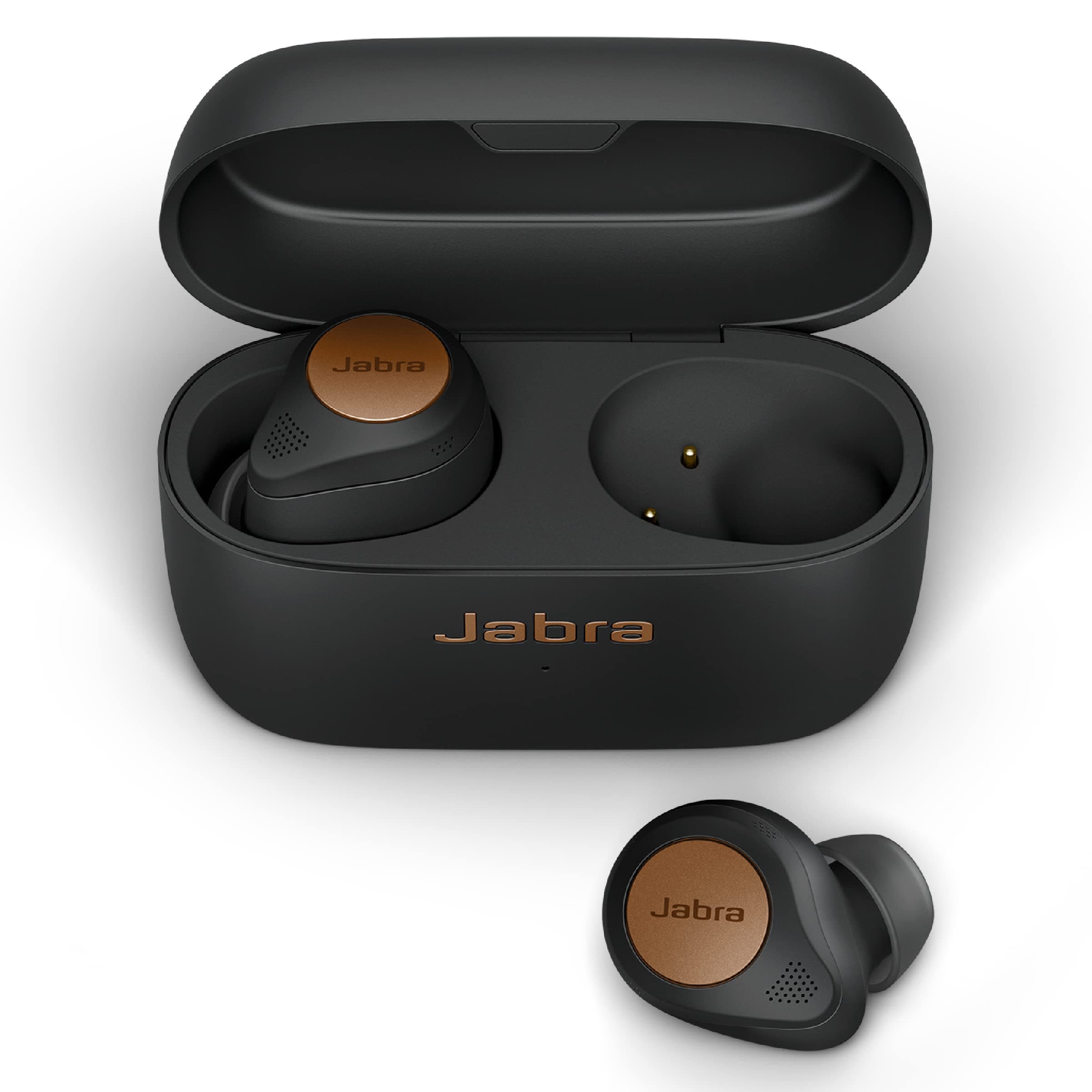 Jabra Elite 85t True Wireless Bluetooth Earbuds, Copper Black – Advanced Noise-Cancelling Earbuds with Charging Case for Calls & Music – Wireless Earbuds with Superior Sound & Premium Comfort