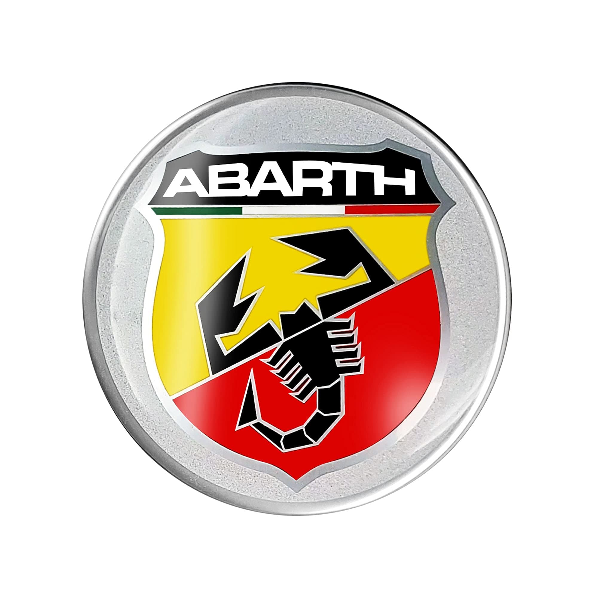 Abarth 3D Sticker Shield, 50 mm