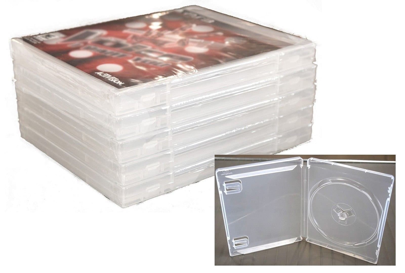 5 x New Genuine PS3 Game Replacement Case Clear PlayStation OEM Sony Blu-ray DVD