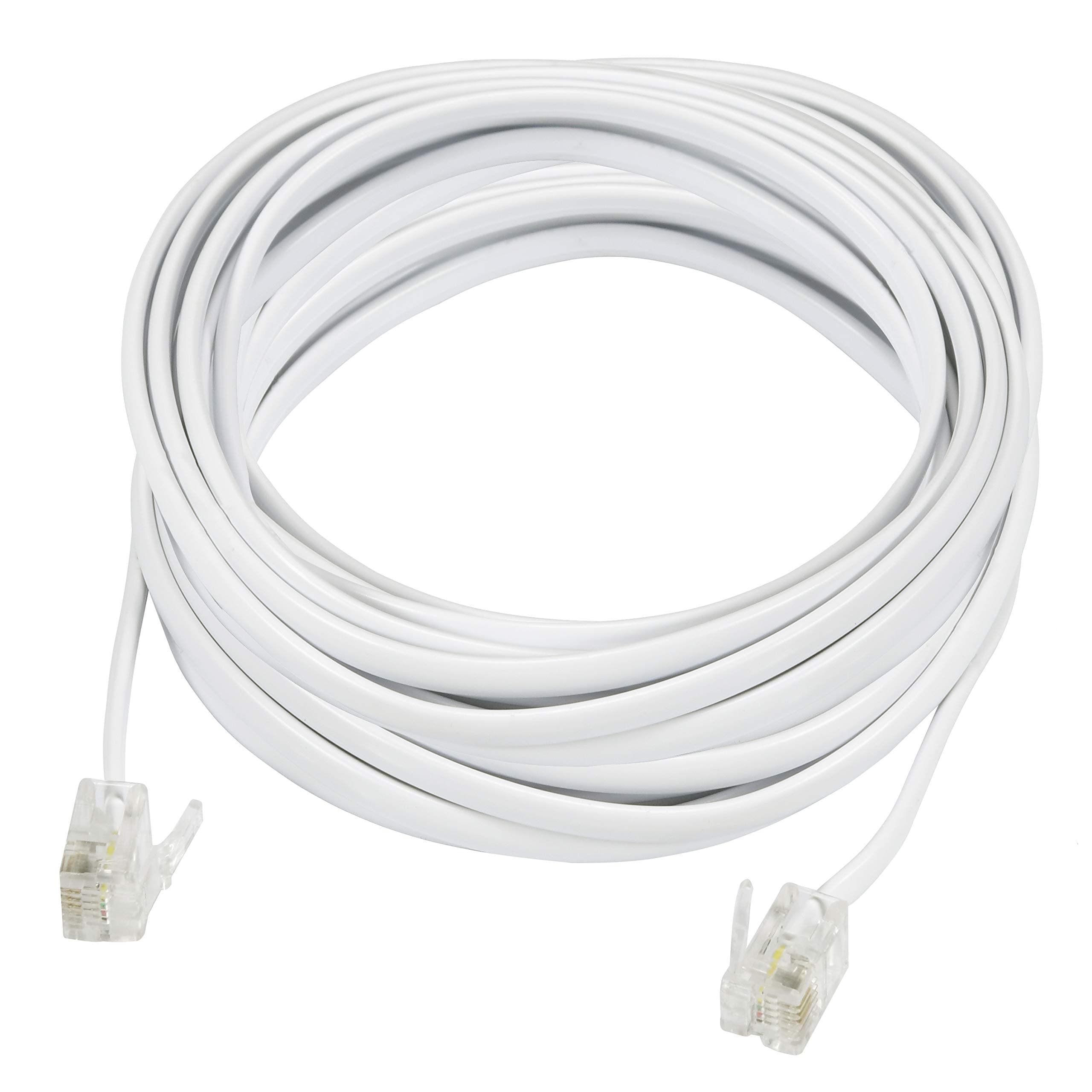 ONNTelephone Line Cord, 7.6m, White