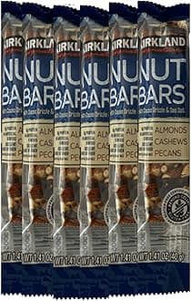 Nut Bars With Cocoa Drizzle & Sea Salt Almonds Cashews Pecans 1.41 oz Each 5g Protein (6pk)