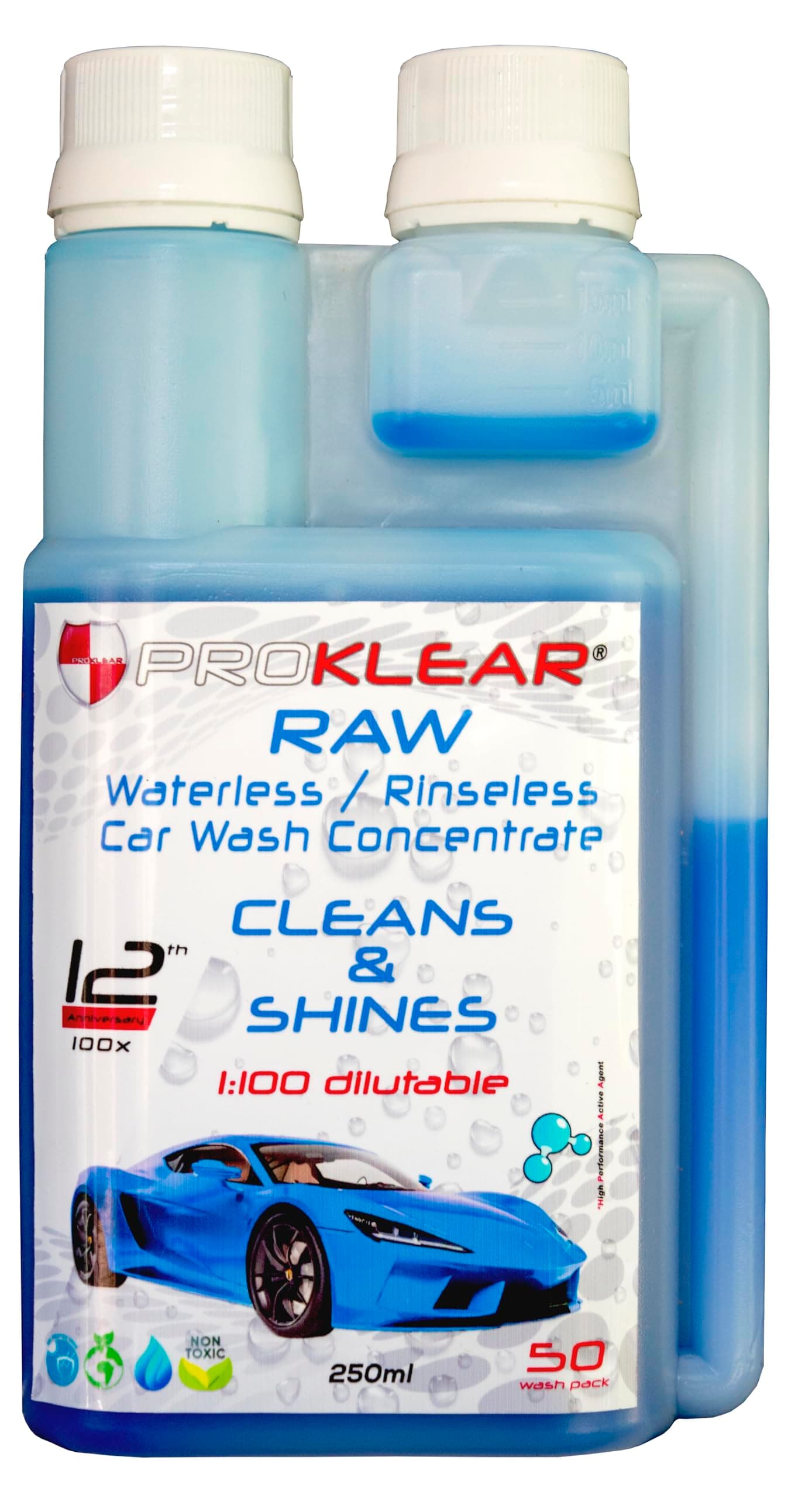 ProKlear RAW - Waterless wash Cleans & Shines dilutable 100 times
