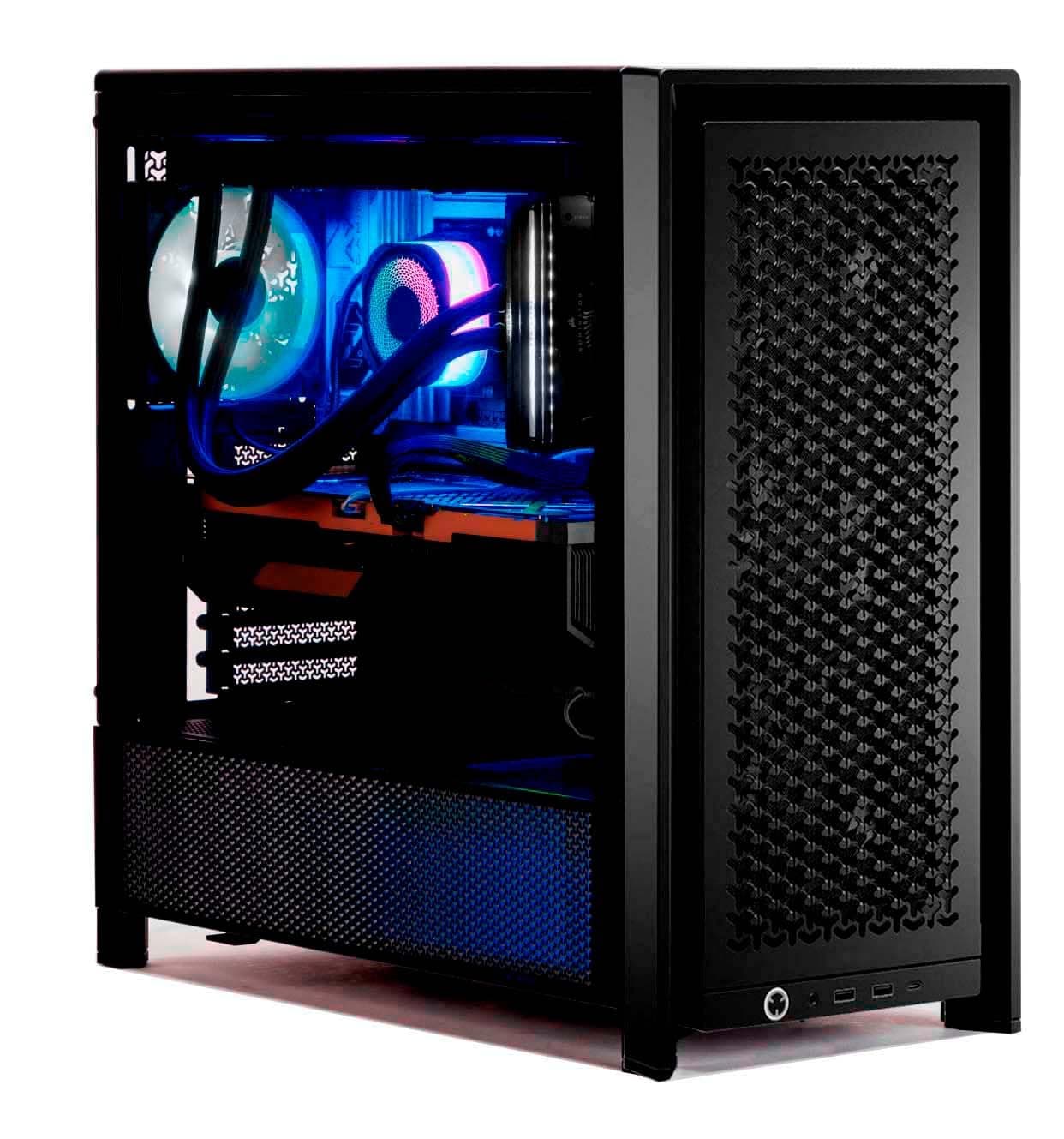 Adamant Custom 16-Core Liquid Cooled Workstation Desktop Computer PC AMD Ryzen 9 9950X 4.5GHz B650M DS3H 32GB DDR5 1TB NVMe GEN4 PRO SSD 850W Integrated Onboard Graphics