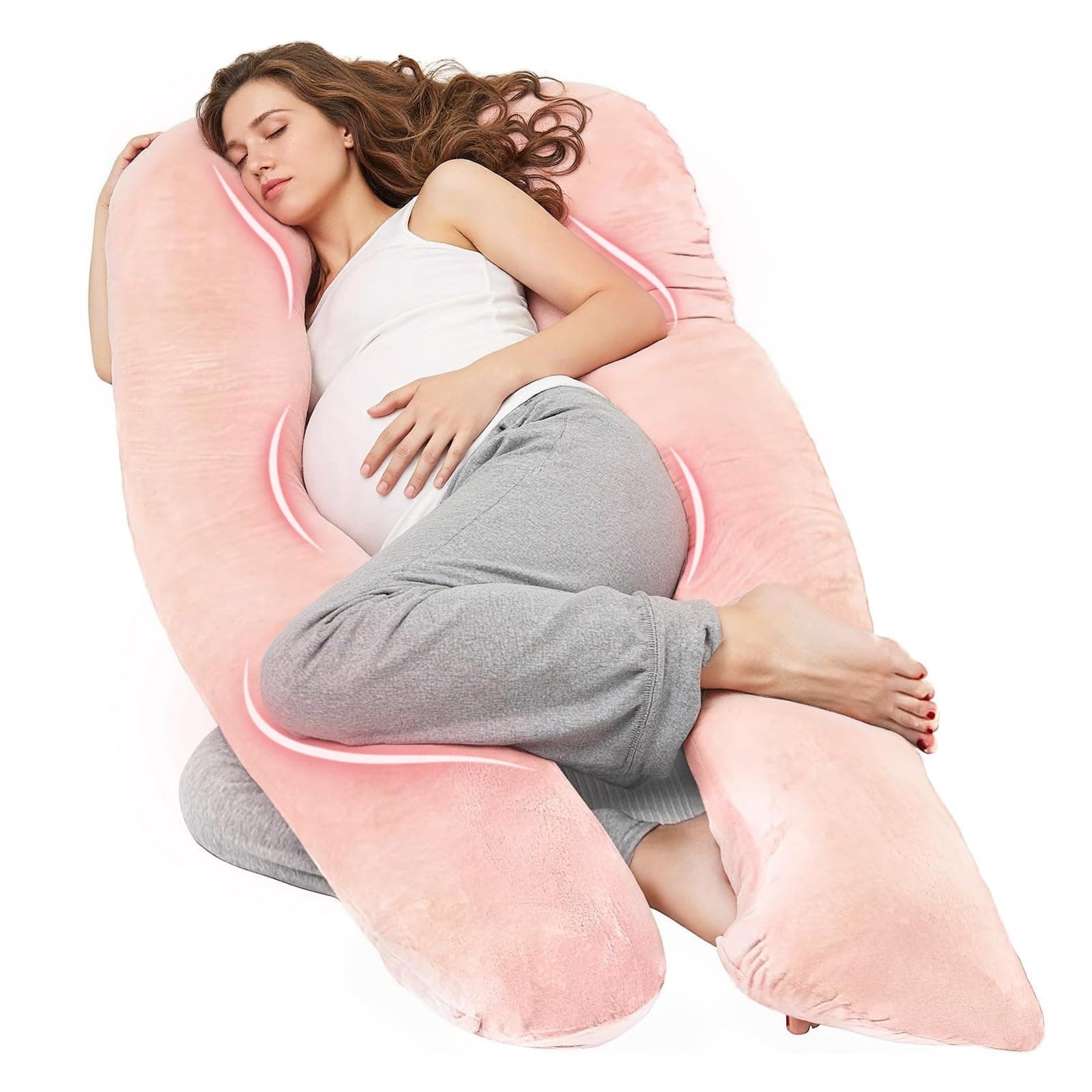 Nuliie U Pregnancy Pillow (Pink)