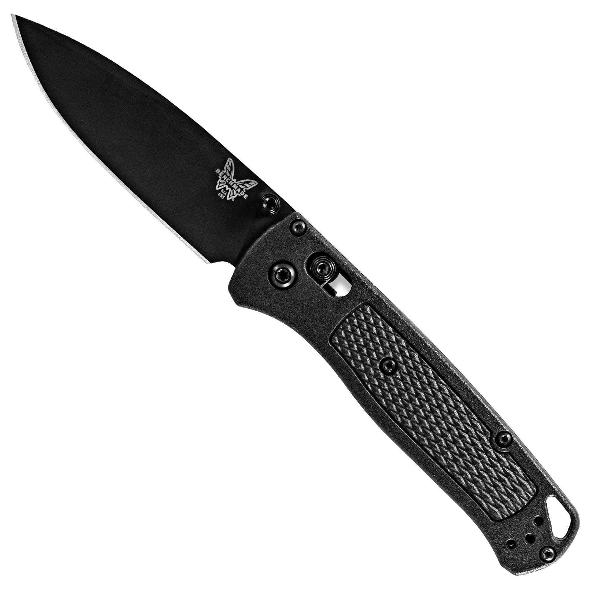 Bugout Outdoor EDC Folding Knife, Slim, Lightweight, Drop-Point Blade, Carbon Fiber (535BK-2)