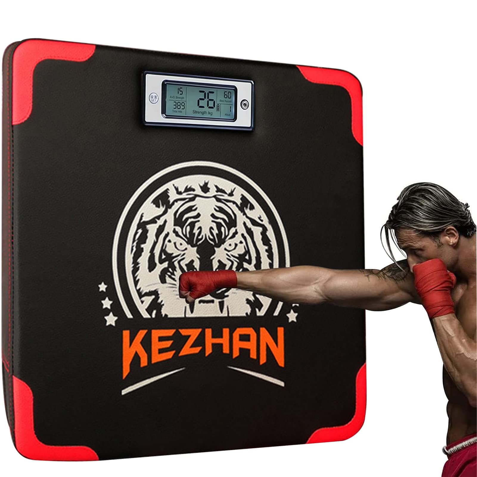 TDOO Boxing Machine, Boxing Reaction Target Boxing Machine, Electronic Boxing Practice Wall Target, Home Smart Vertical Boxing Wall Target with Digital Chip For Training/Children/Hobby Fitness