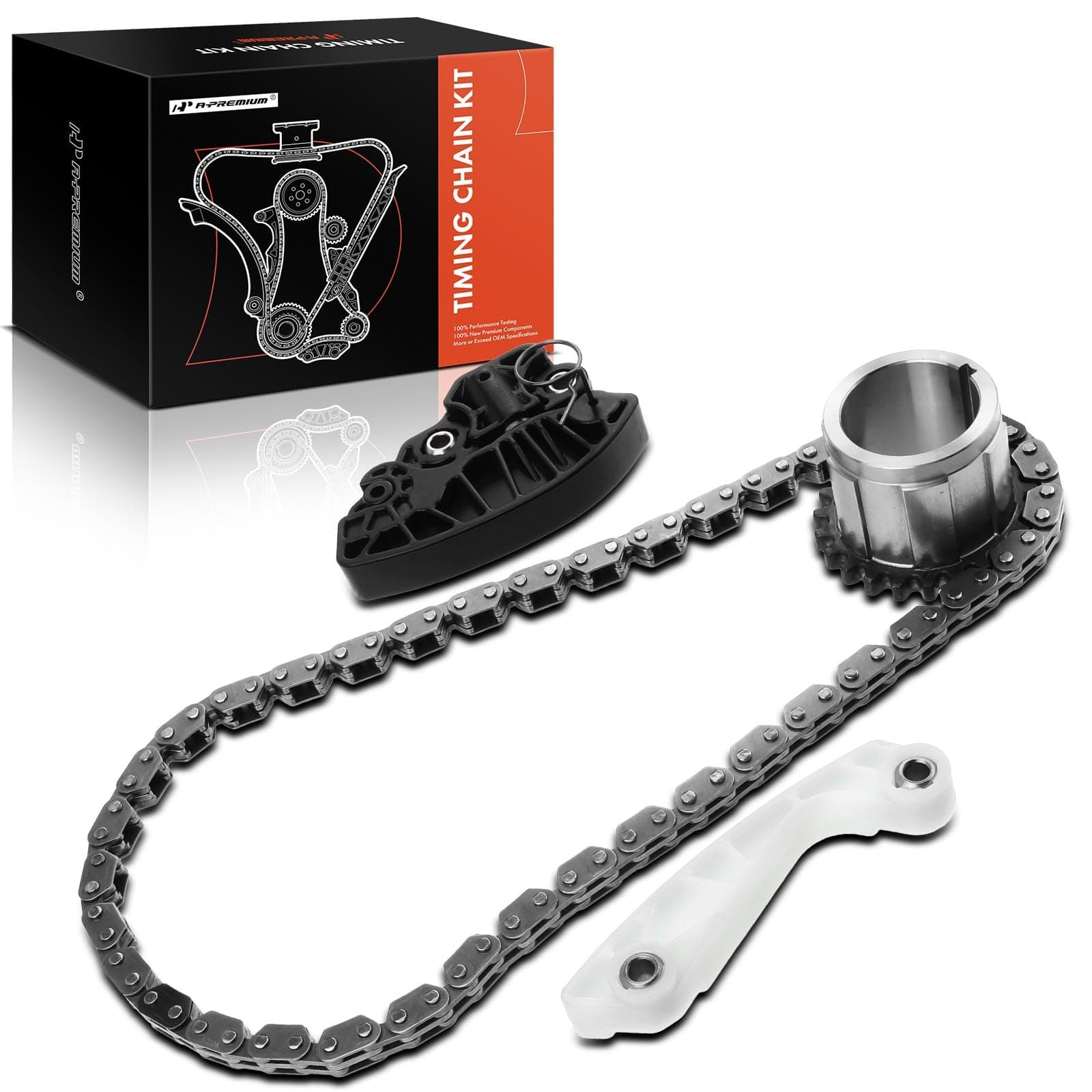 A-Premium Engine Timing Chain Kit [fits OHV, 8Cyl 5.7L 6.4L] Compatible with Ram 1500, 2500, 3500, 4500, 5500 & Jeep Grand Cherokee 09-15, Commander & Dodge Ram 1500, Durango, Charger & Chrysler 300