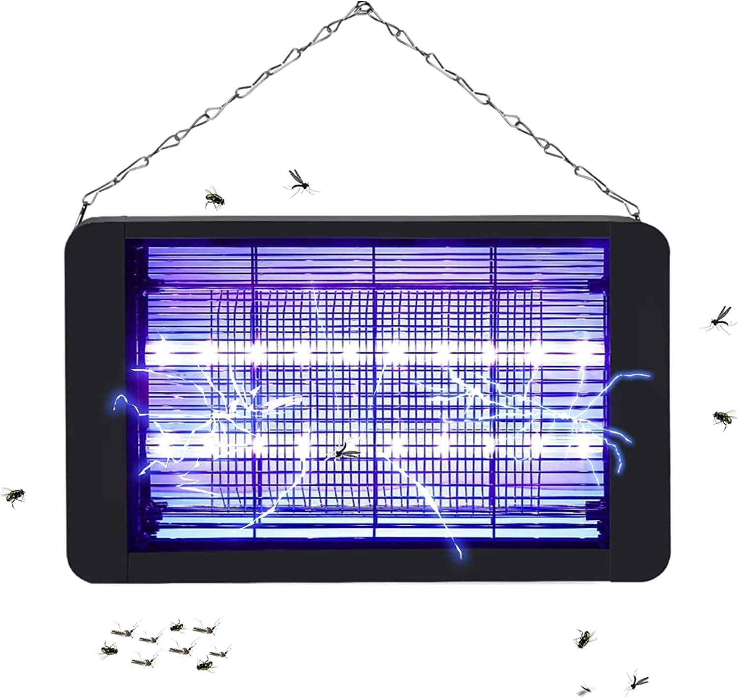 TDOO Powerful 20W Electronic Indoor Insect Killer, Bug Zapper, Fly Zapper, Mosquito Killer Home Restaurants Kitchen Garden（Black）