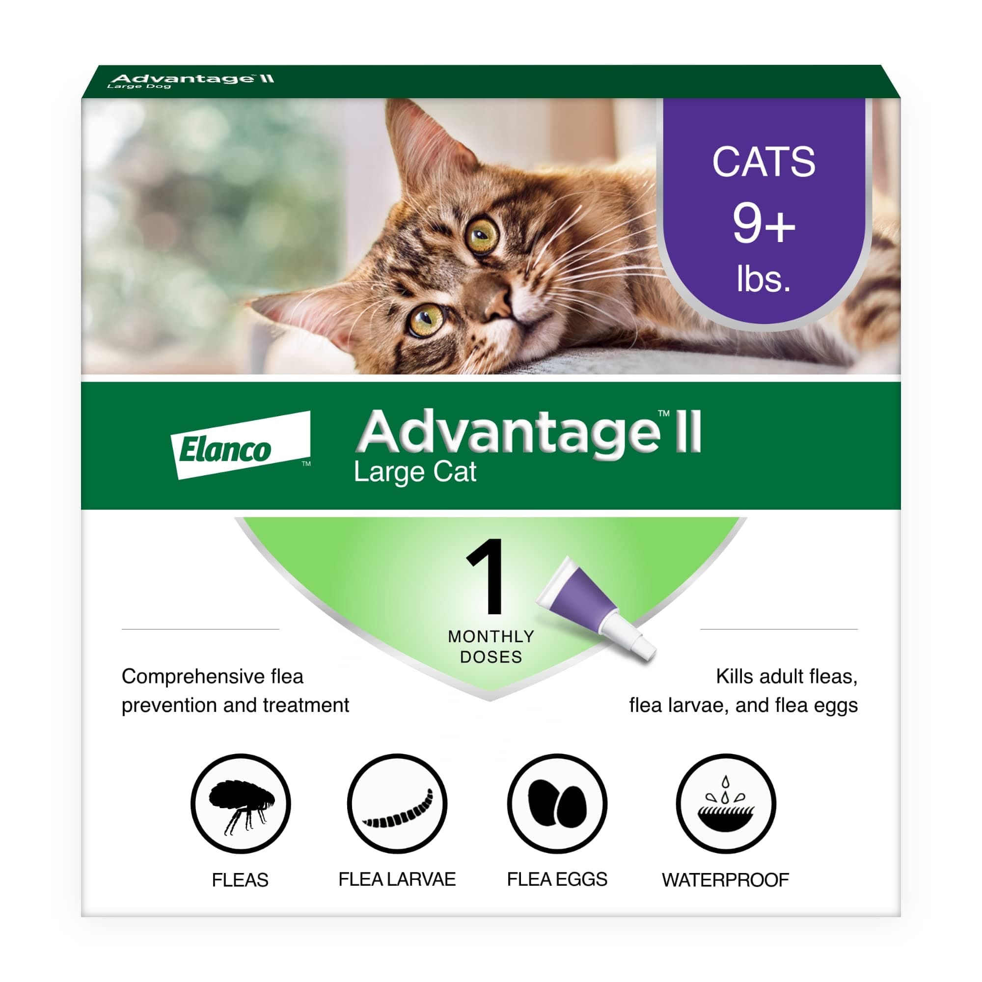 Advantage Flea Prevention for Cats, 5-9 lb, 1 dose, II
