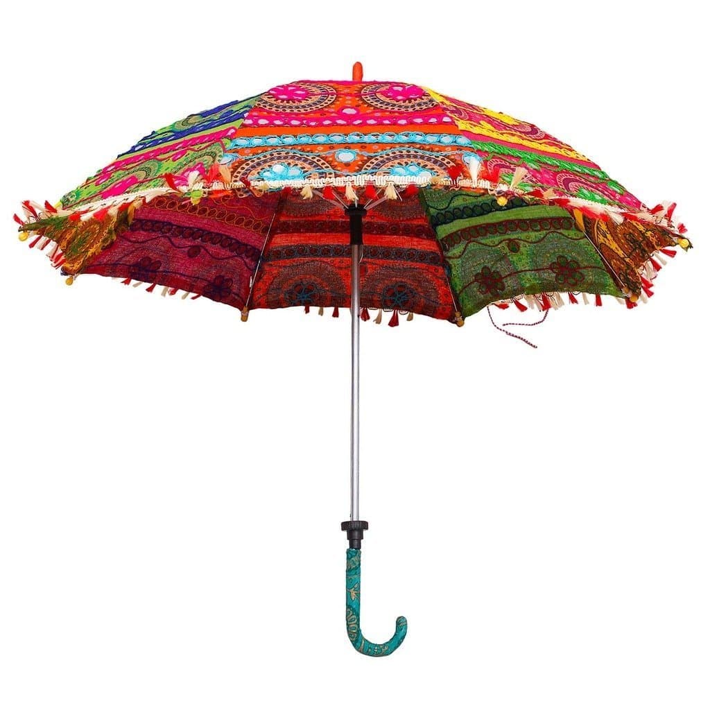 Balaji Art Fabric Folding Umbrella (Multicolored_YS00102)
