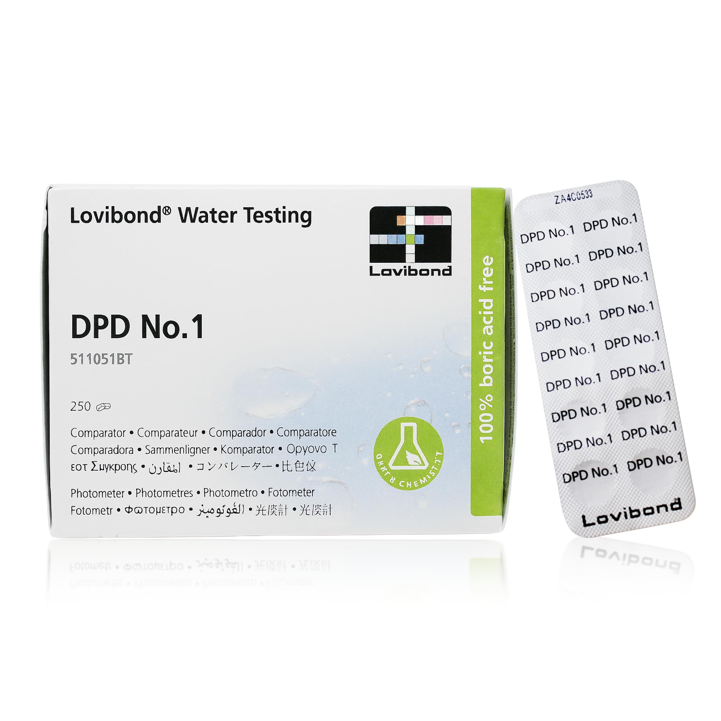 Lovibond DPD No 1 Free Chlorine Tablets - 250