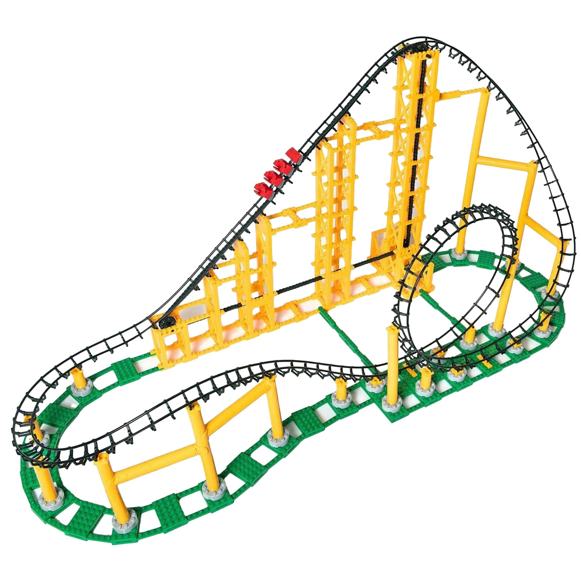 Sidewinder - 825 Pieces, Building Brick Set, Gravity Powered Looping Coaster Model, Promotes STEM Learning