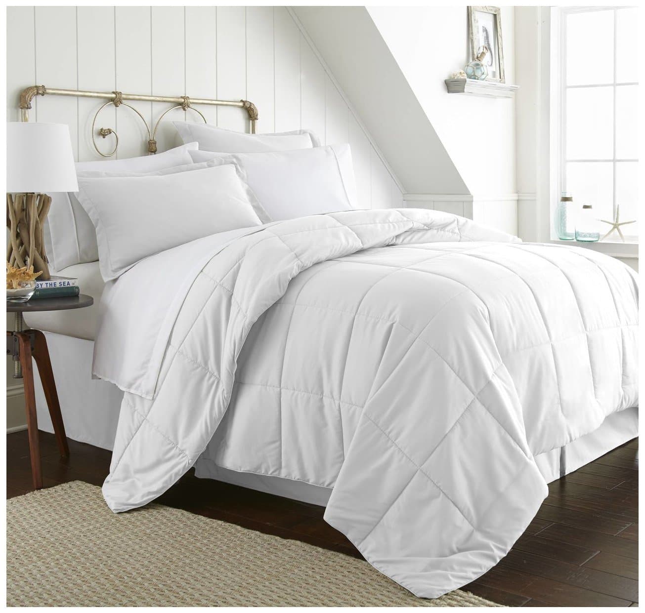 Becky Cameron Bed in A Bag, Queen, White