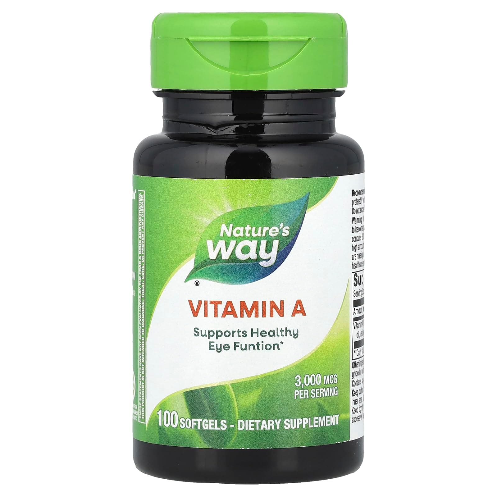 Vitamin A, 10000 IU, 100 Softgels