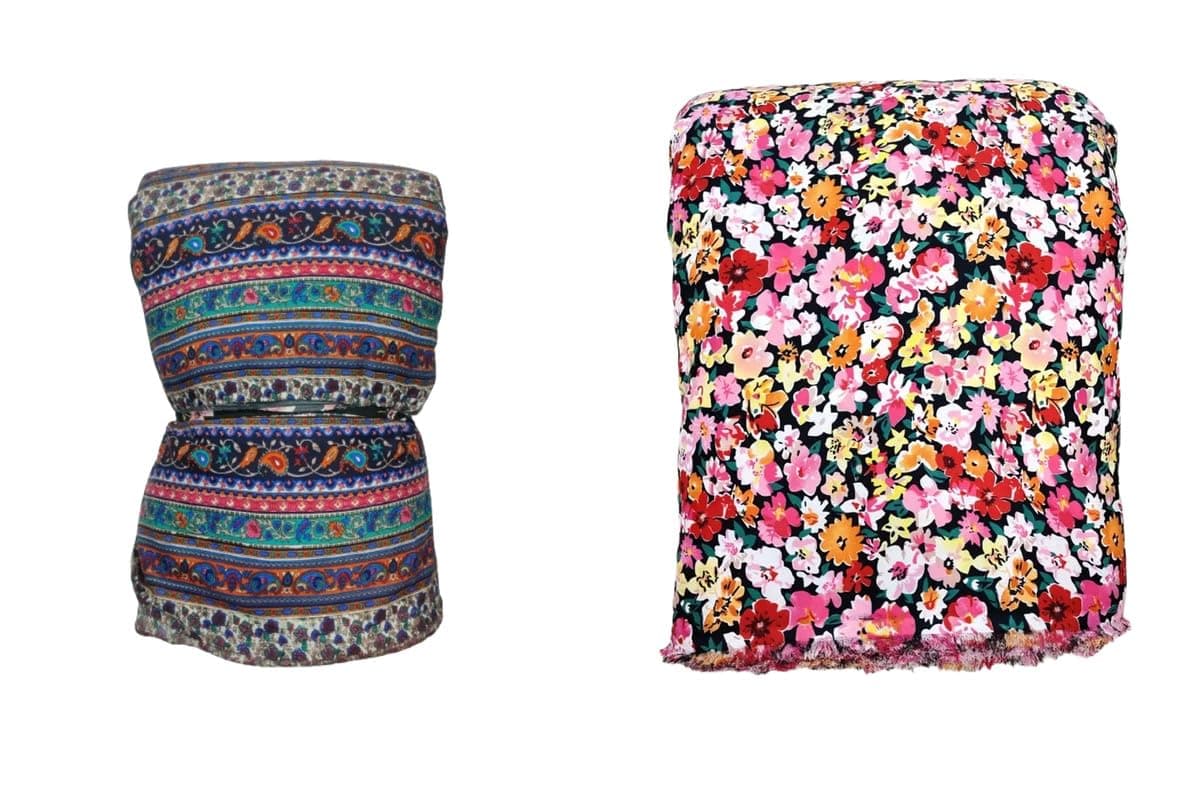 GenericLILABA Crepe Printed Multi-purpose Fabric (F-Lilaba-158)