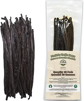 12 Large Vanilla Beans For Making Vanilla Extract Grade A - NON-GMO Planifolia, 6-8 Inches Grade A+