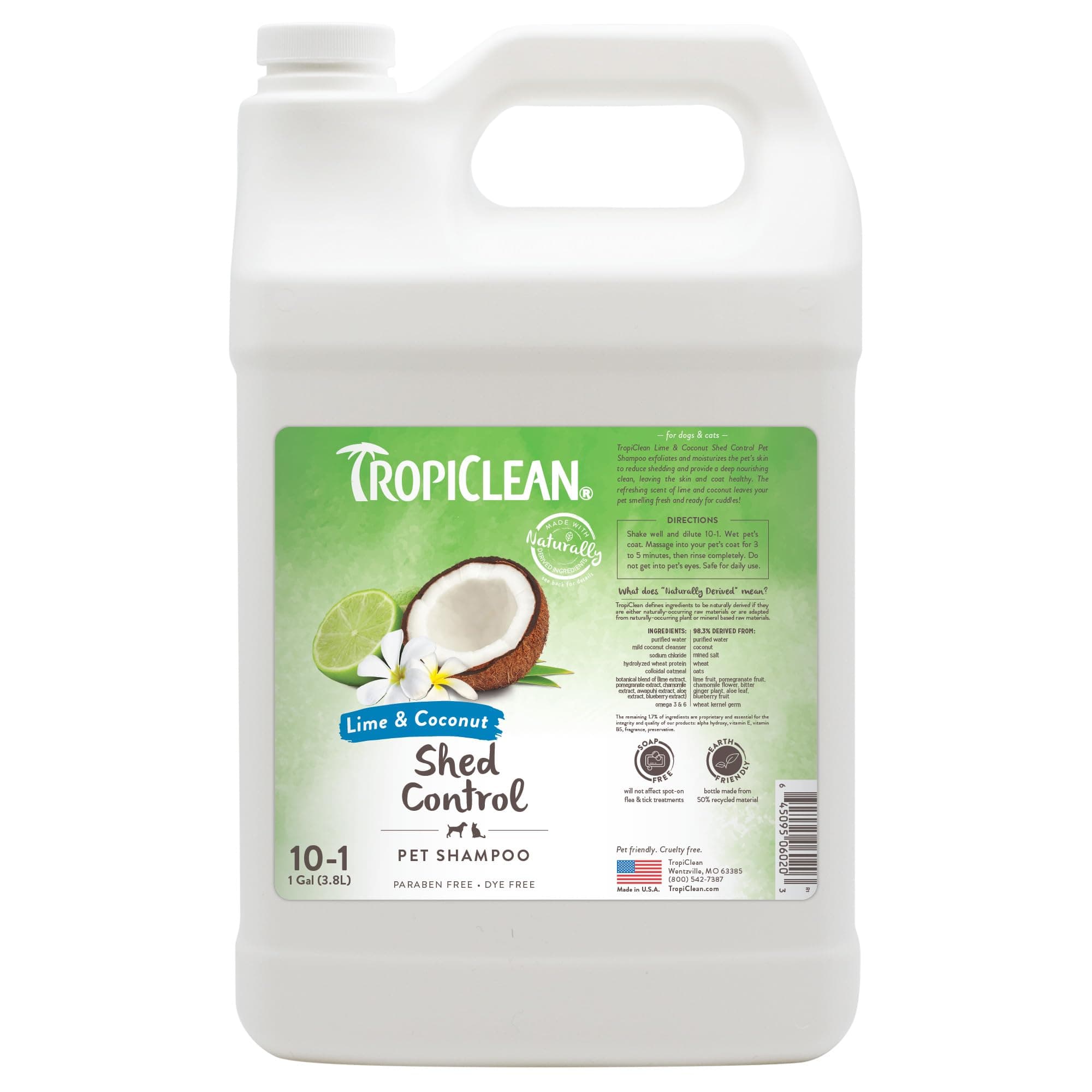 Tropiclean Lime & Coconut Deshedding Shampoo