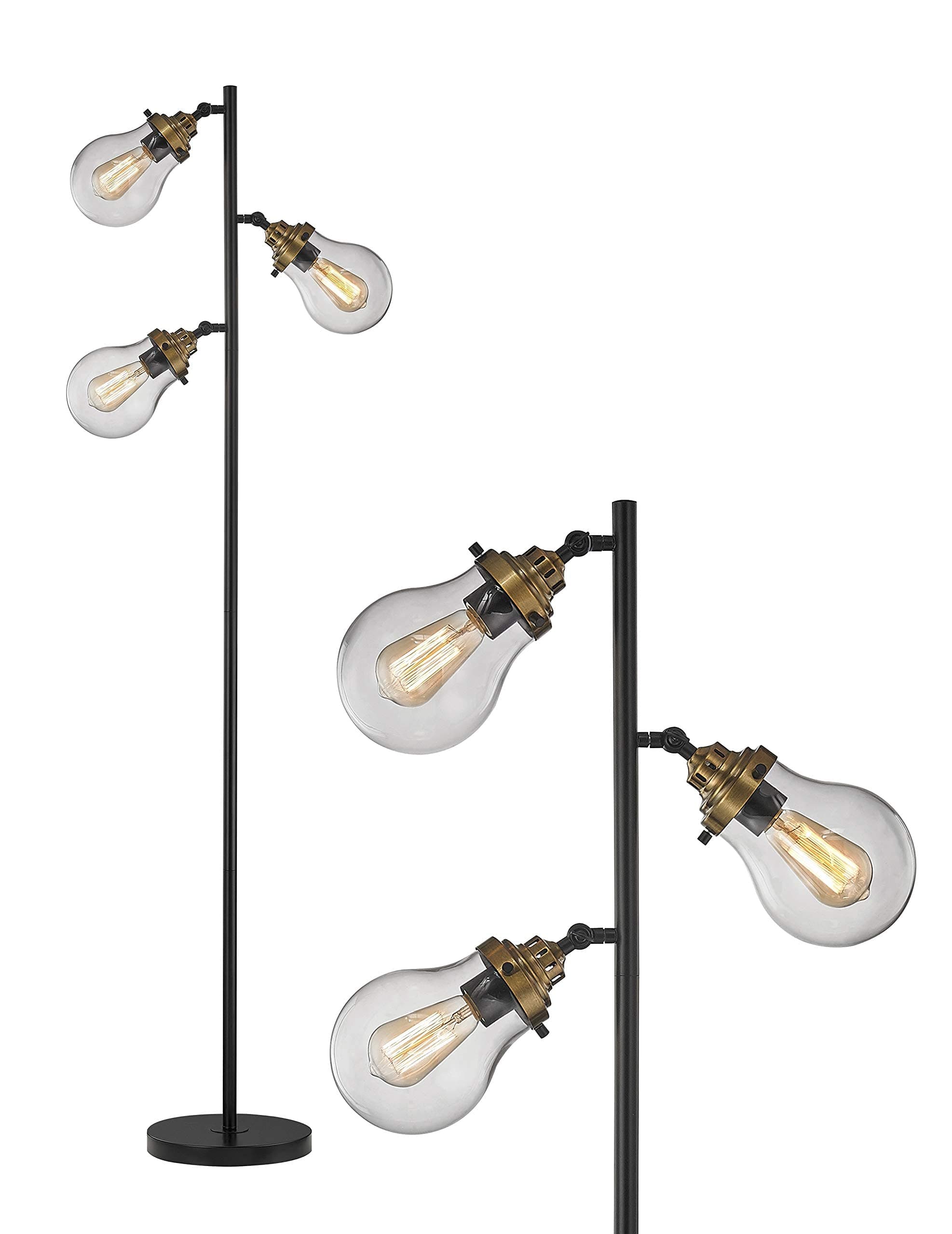 Modern Glass Shade Floor Lamp