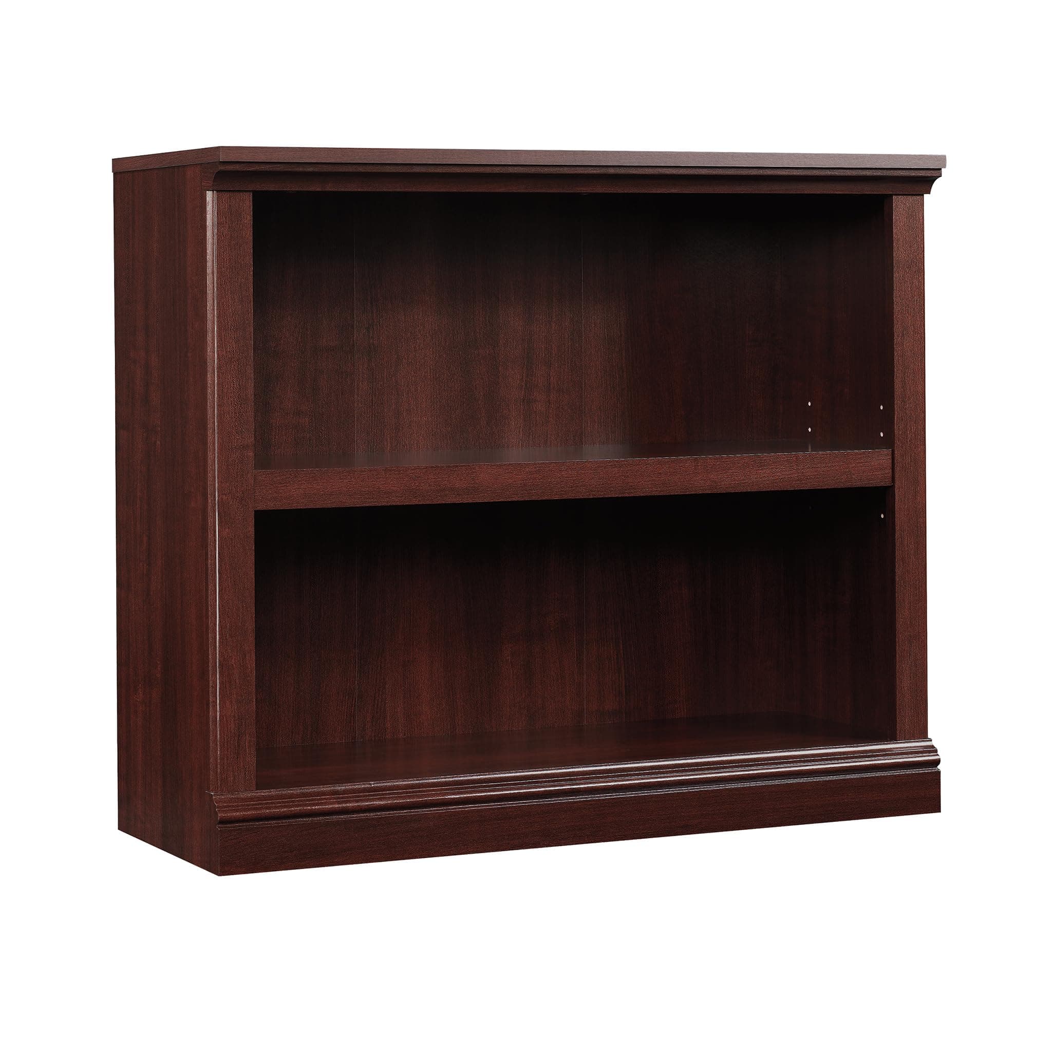 Sauder 2-Shelf Bookcase, Select Cherry Finish