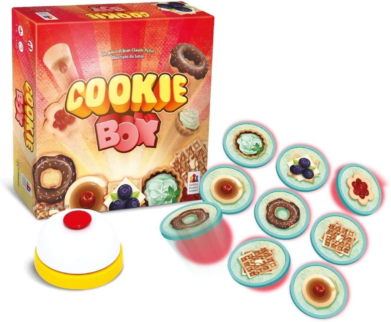 Asmodee - Cookie Box, Board Game for the Whole Family, 2-4 Players, 6+ Years, Italian Edition