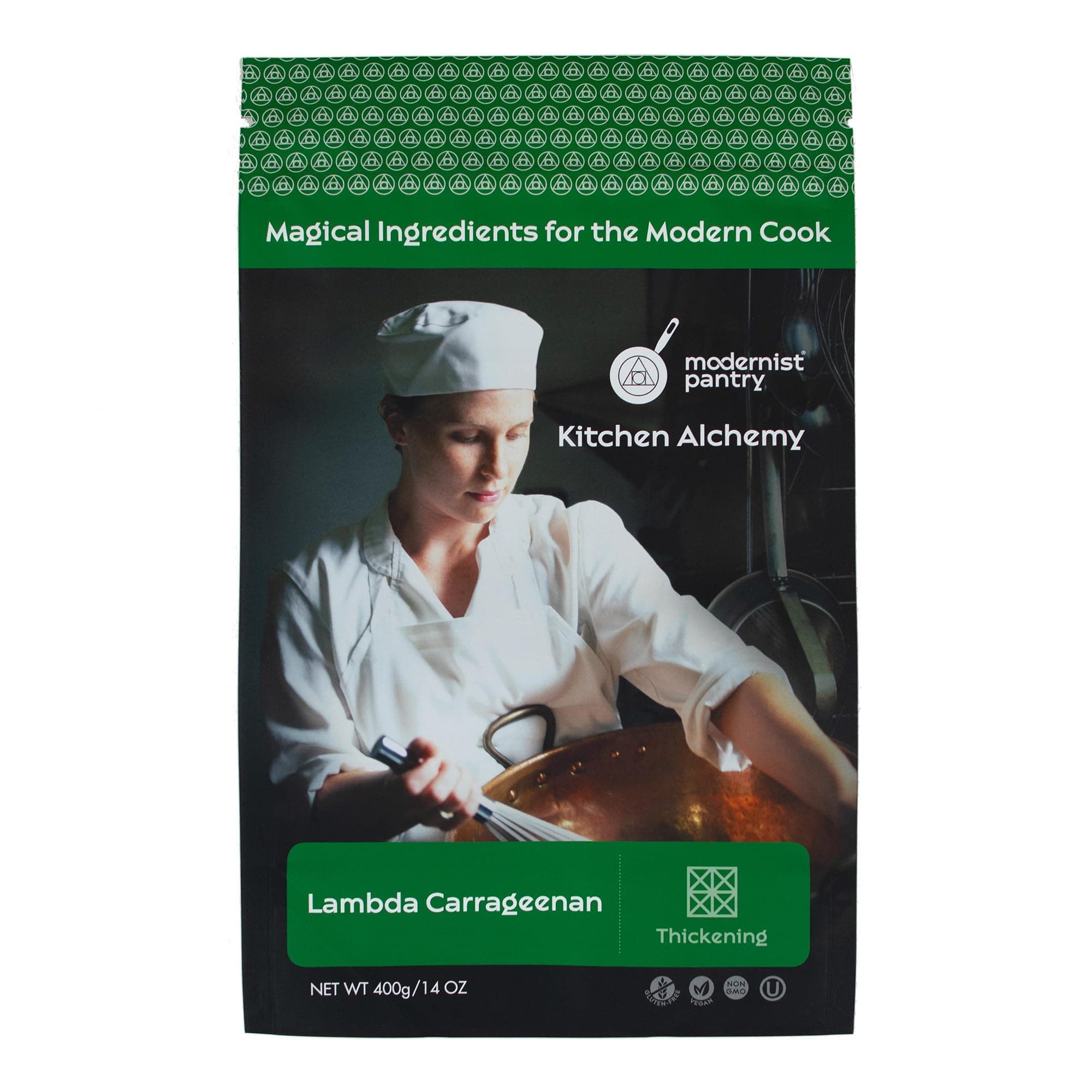 Modernist Pantry Refined Lambda Carrageenan ⊘ Non-GMO Vegan OU Kosher Certified - 400g/14oz