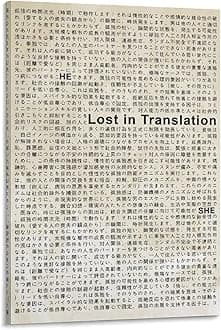 Lost In Translation Retro Movie Poster (2) Picture Print Wall Art Poster Painting Canvas Posters Artworks Gift Idea Room Aesthetic 12x18inch(30x45cm)