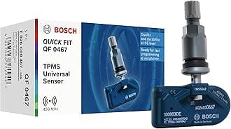 Bosch F026C00467 - QF0467 - Universal Quick FIT TPMS Sensor - Tyre Pressure Sensor with Titan Valve - 433.92 MHz