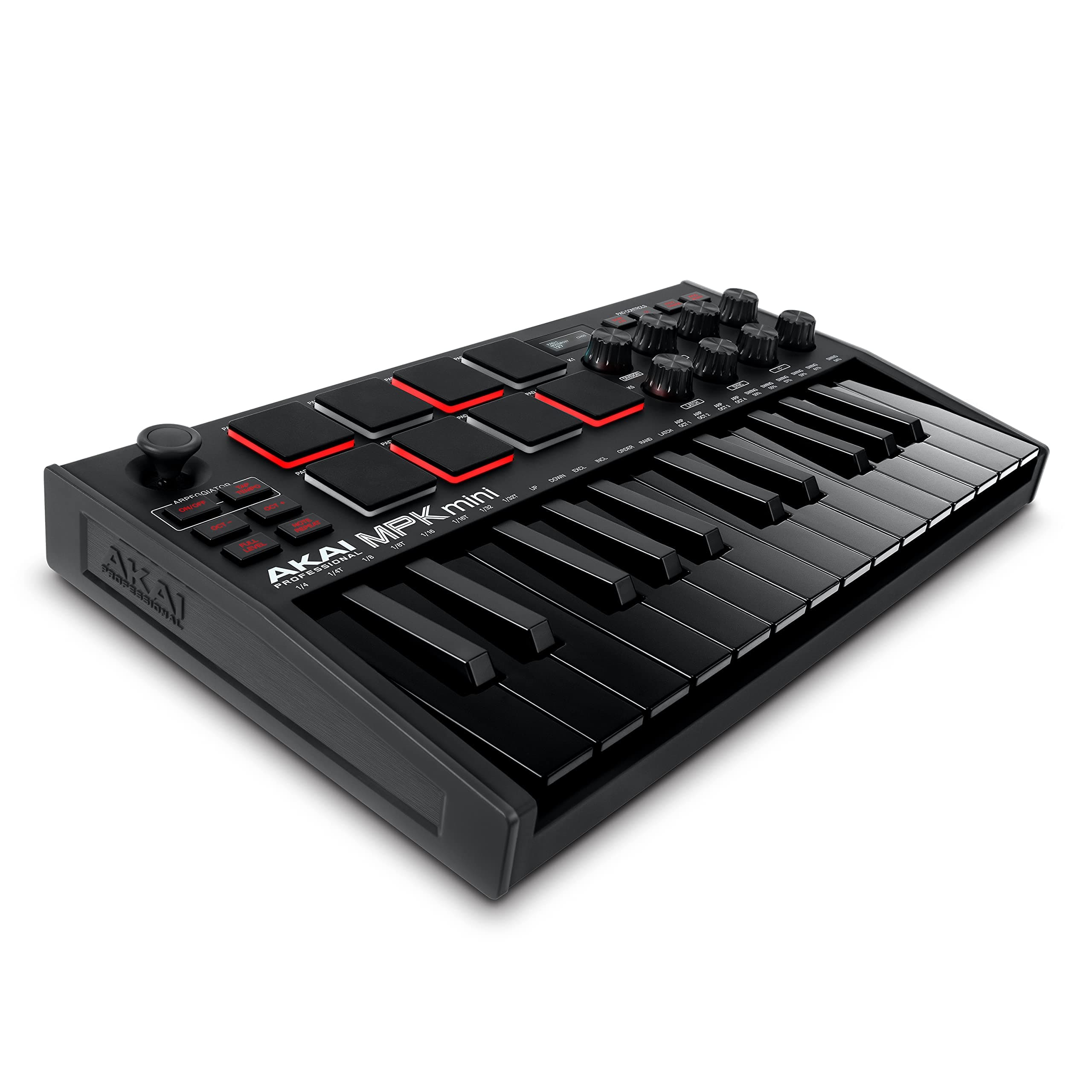 – Akai Professional MPK Mini MK3 - 25 Key USB MIDI Keyboard Controller with 8 Backlit Drum Pads, 8 Knobs and Music Production Software and Native Instruments Sound Package (NKS Integration), Black