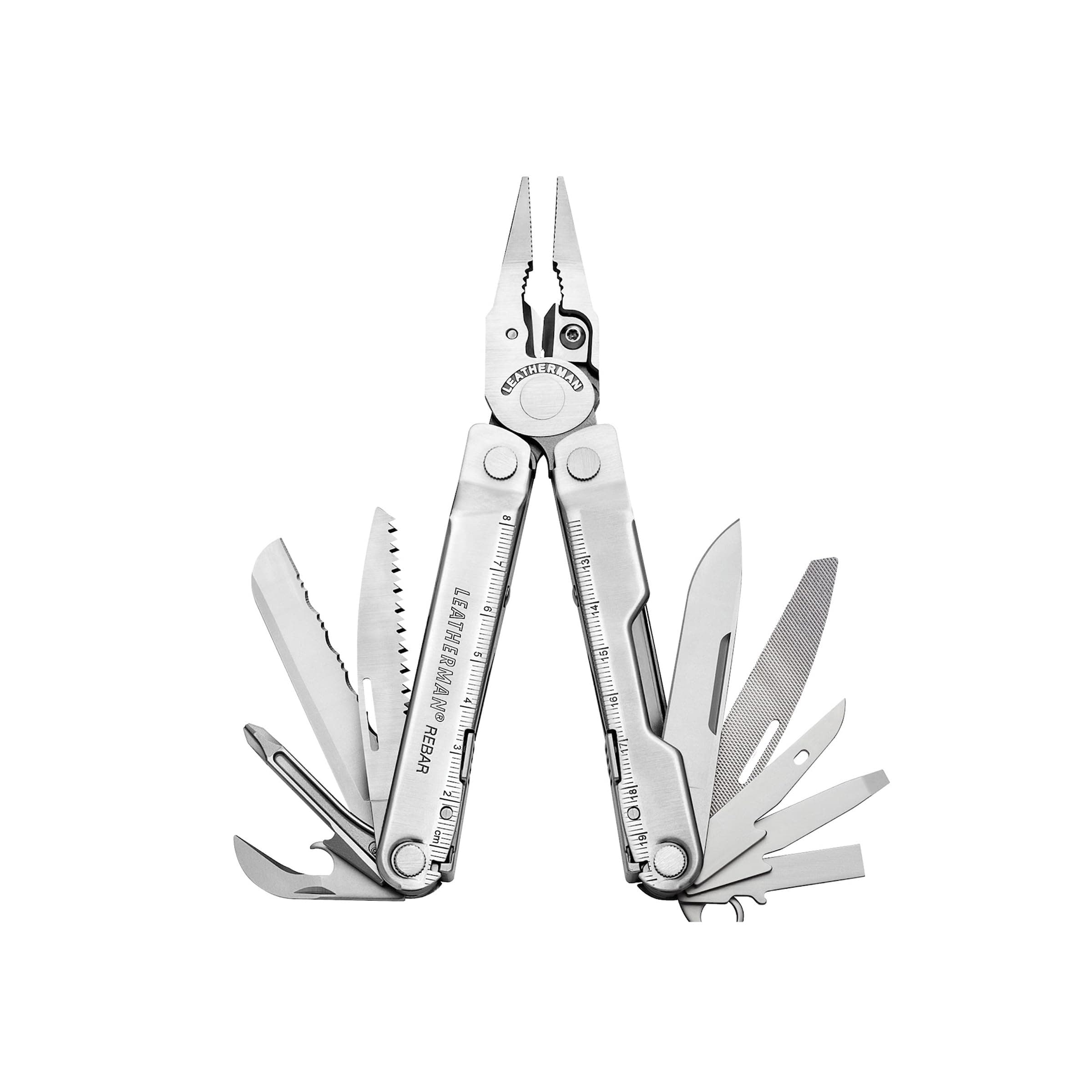 Rebar Multitool with Premium Replaceable Wire Cutters and Saw, Stainless Steel