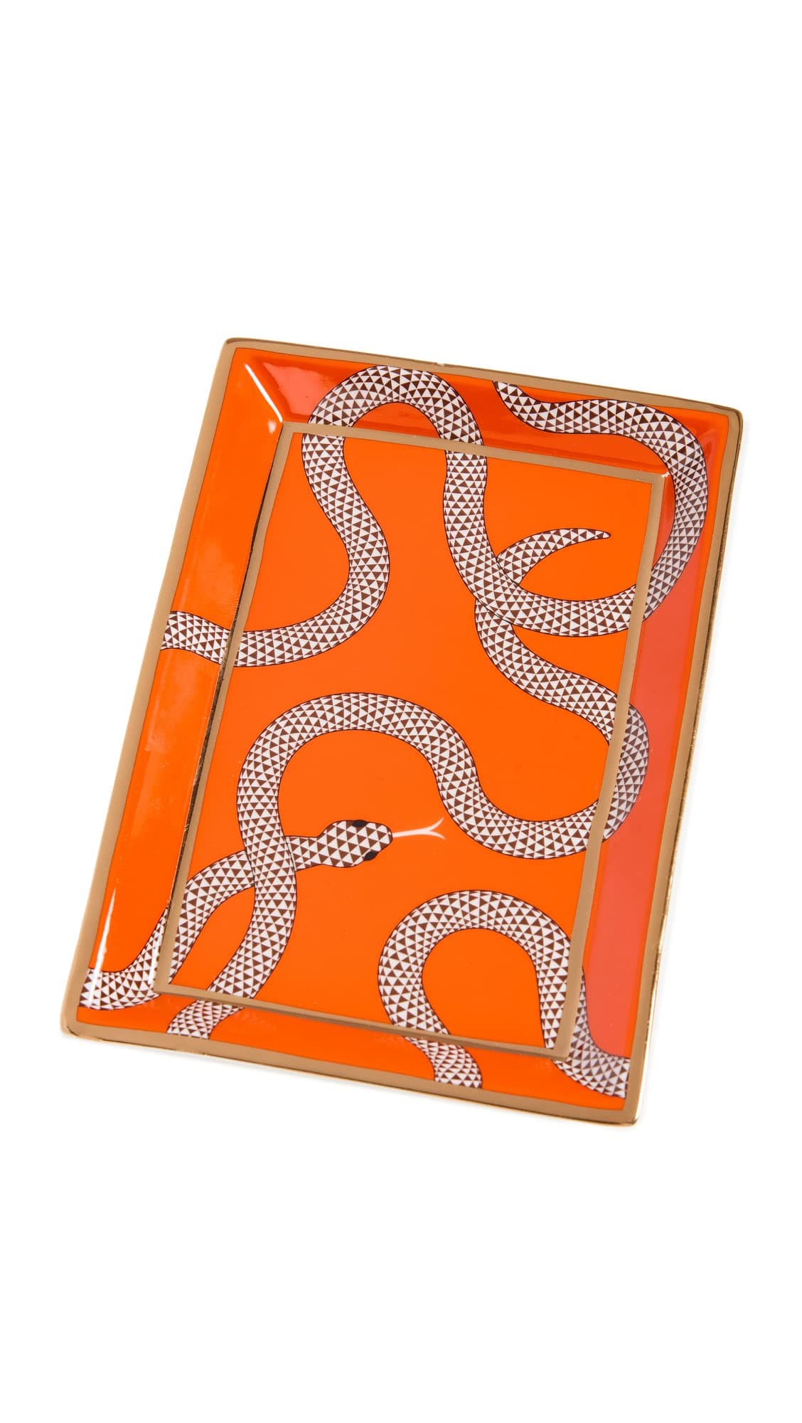 Eden Rectangular Tray, Orange