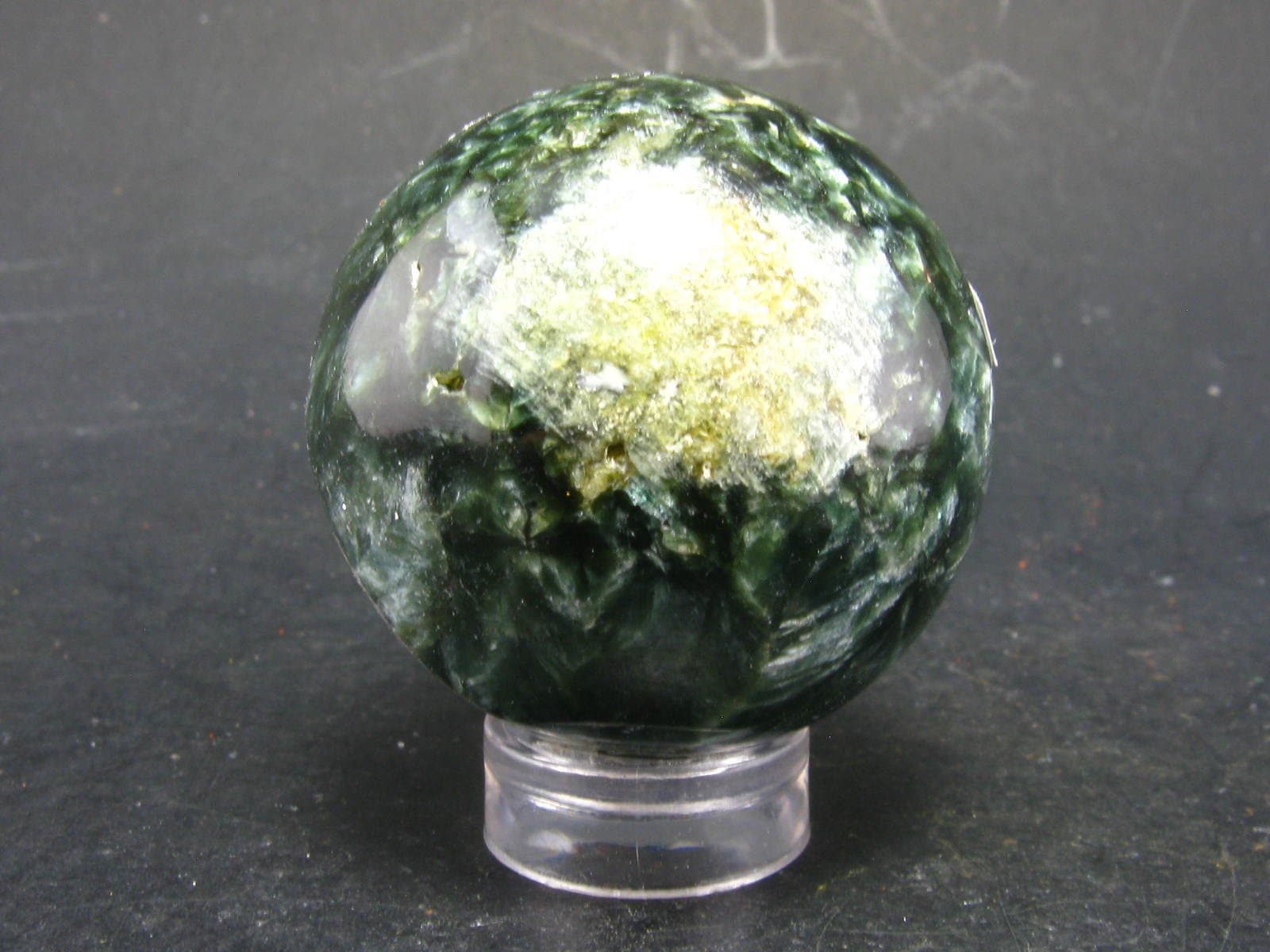 Seraphinite Clinochlore Sphere Ball From Russia - 1.3''