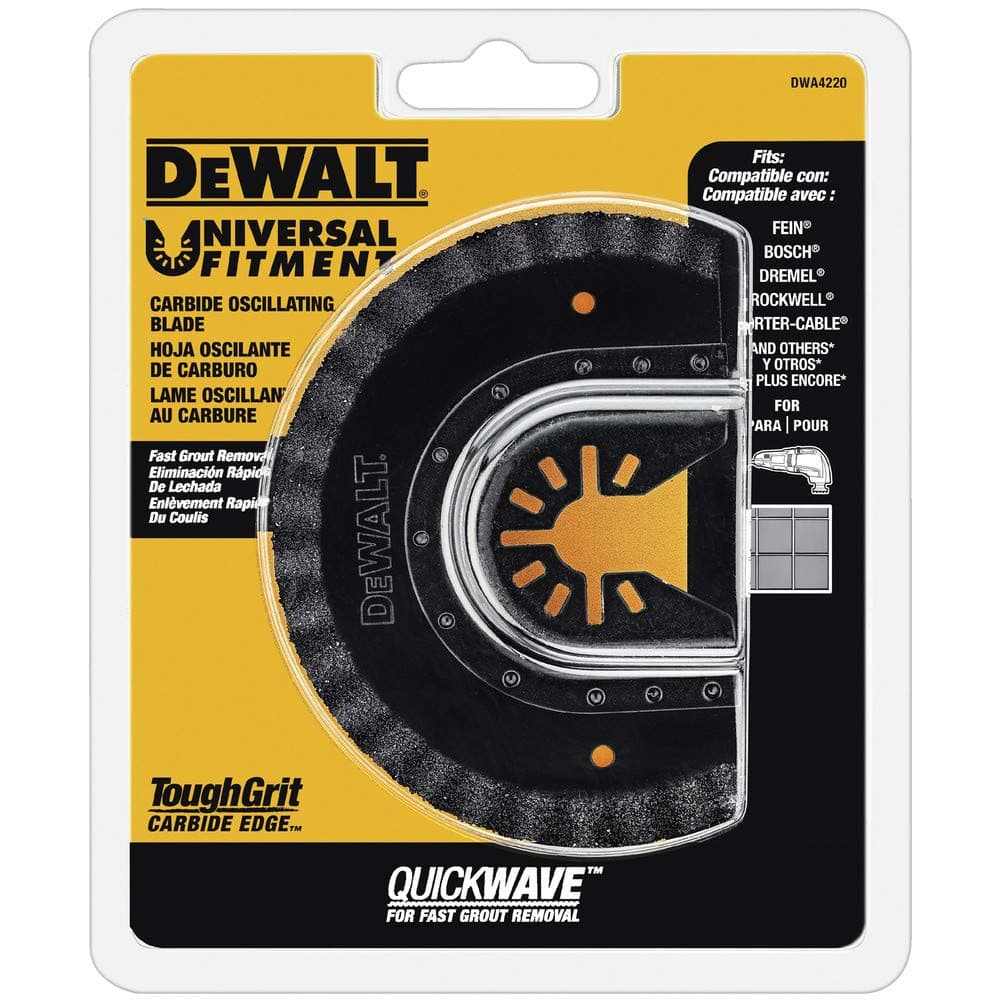 Oscillating Tool Blade for Grout Removal, Fast Cutting, Carbide (DWA4220), One Size