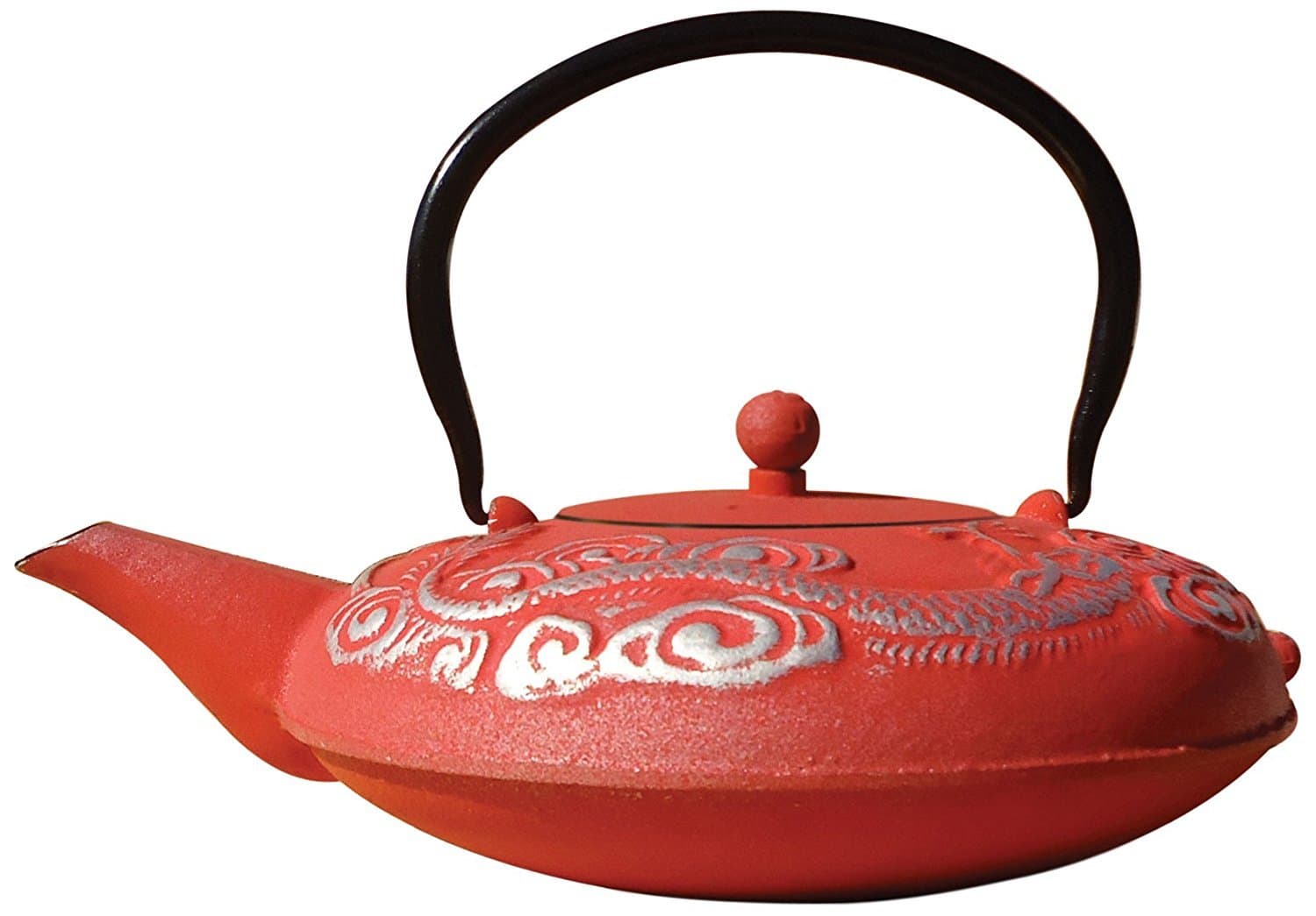Japanese Cast Iron Teapot /Dragon Red