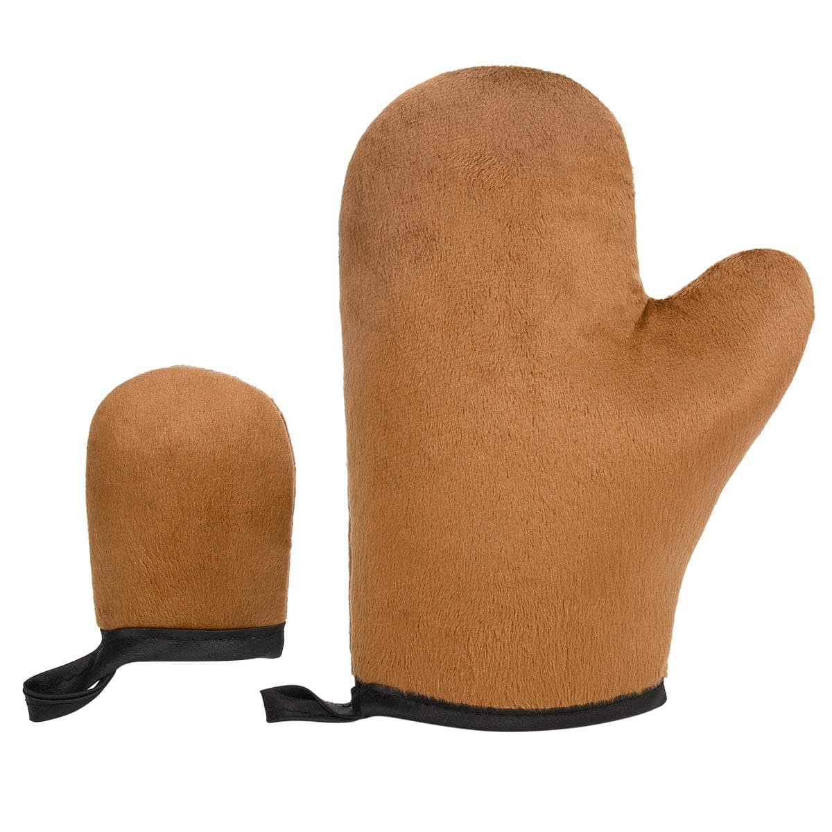 Self Tanning Mitt Tan Mitt Tanning Mitt Applicator with Thumb and Face Applicator Glove Washable Reusable Sunless Tanner Mitt Tools for Mousse, Lotion, Spray and Oil（Brown）…