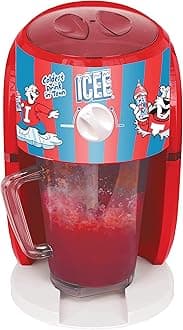 iscream Genuine ICEE Brand Counter-Top Sized ICEE at Home Shaved Ice Slushie Maker, Classic Red