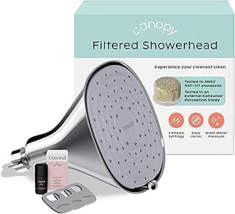 High Pressure Shower Head Filter for Hard Water - Shower Filter to Remove Impurities for Healthier Scalp, Skin & Hair - Support Hair Growth & Minimize Breakage