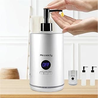 Oil Warmer for Massage oil warmer for scented oil, Massage Oil Warmer, lotion warmer, Body Oil Heater for Spa, Salon and Barber Shops, with Two Oil Bottle Dispenser, Constant Temperature, Silver