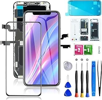 for iPhone Xs Max Screen Replacement 6.5 inch, Bsz4uov 3D Touch LCD Digitizer Replacement for A1921, A2101, A2102, A2103, A2104 with Repair Tools Kit+Screen Protector+Waterproof Frame Adhesive
