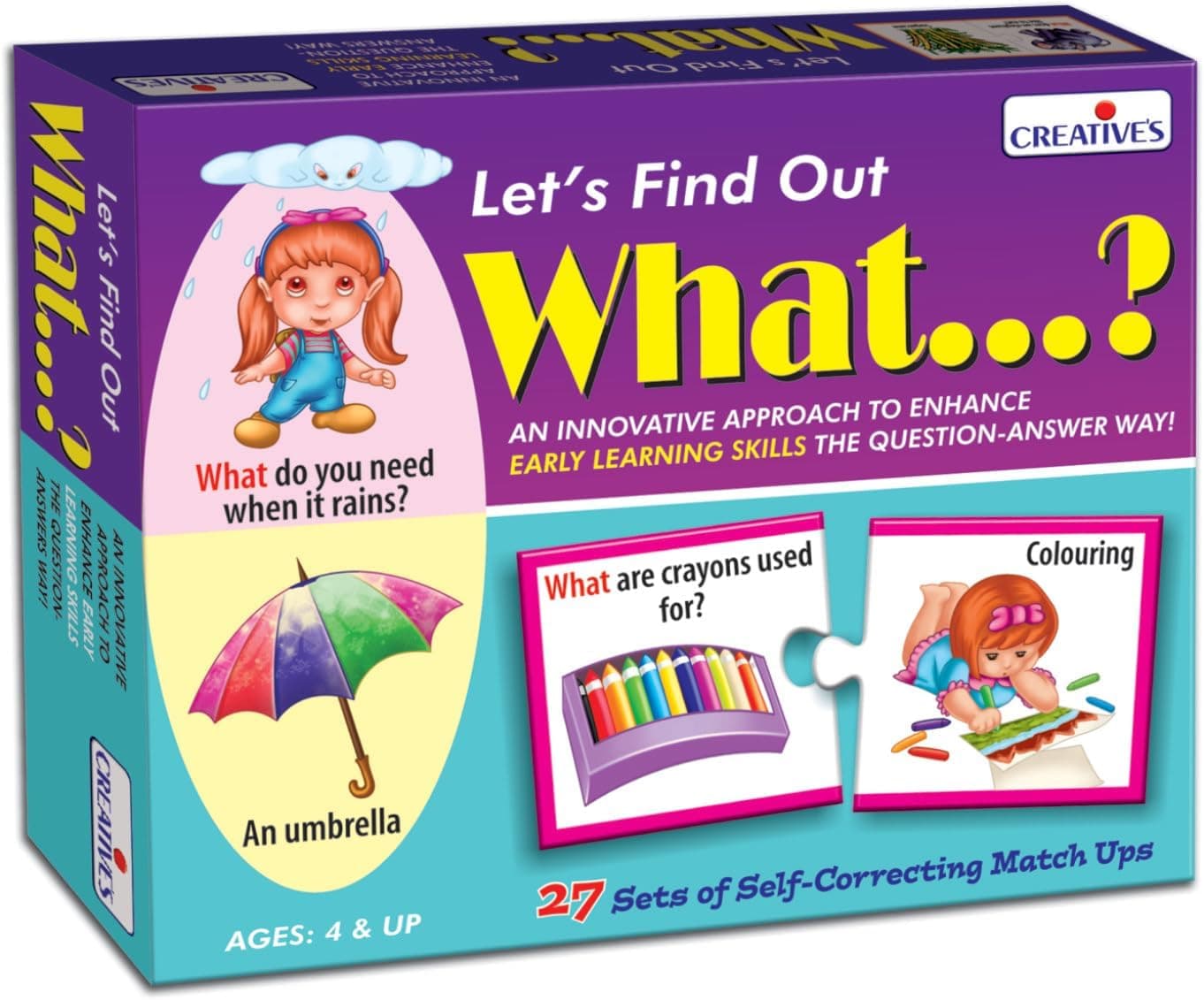 WH Series | Let's Find Out- What? | Question - Answer Puzzles | Learning Games for Kids | Self-Correcting Match Ups | Picture Puzzle Game | Preschool Learning | Ages 4 & Up