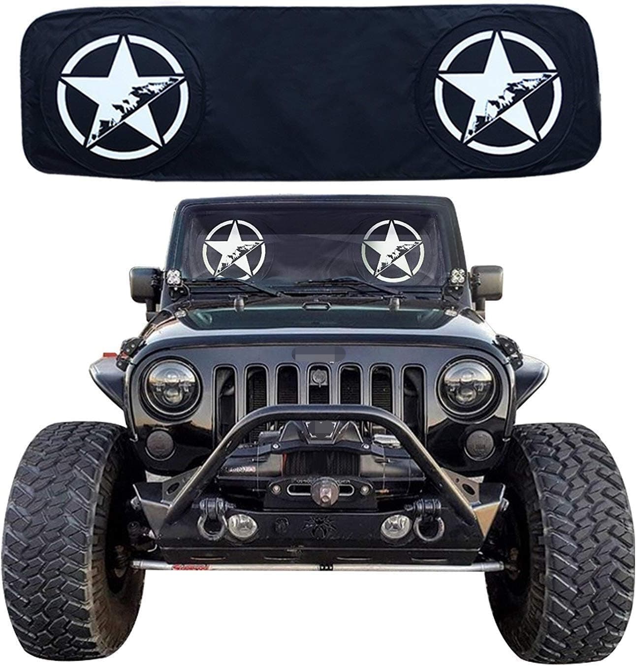 DQDZ Front Windshield Sunshade Sunshade Heat Shield Sun Visor Mat