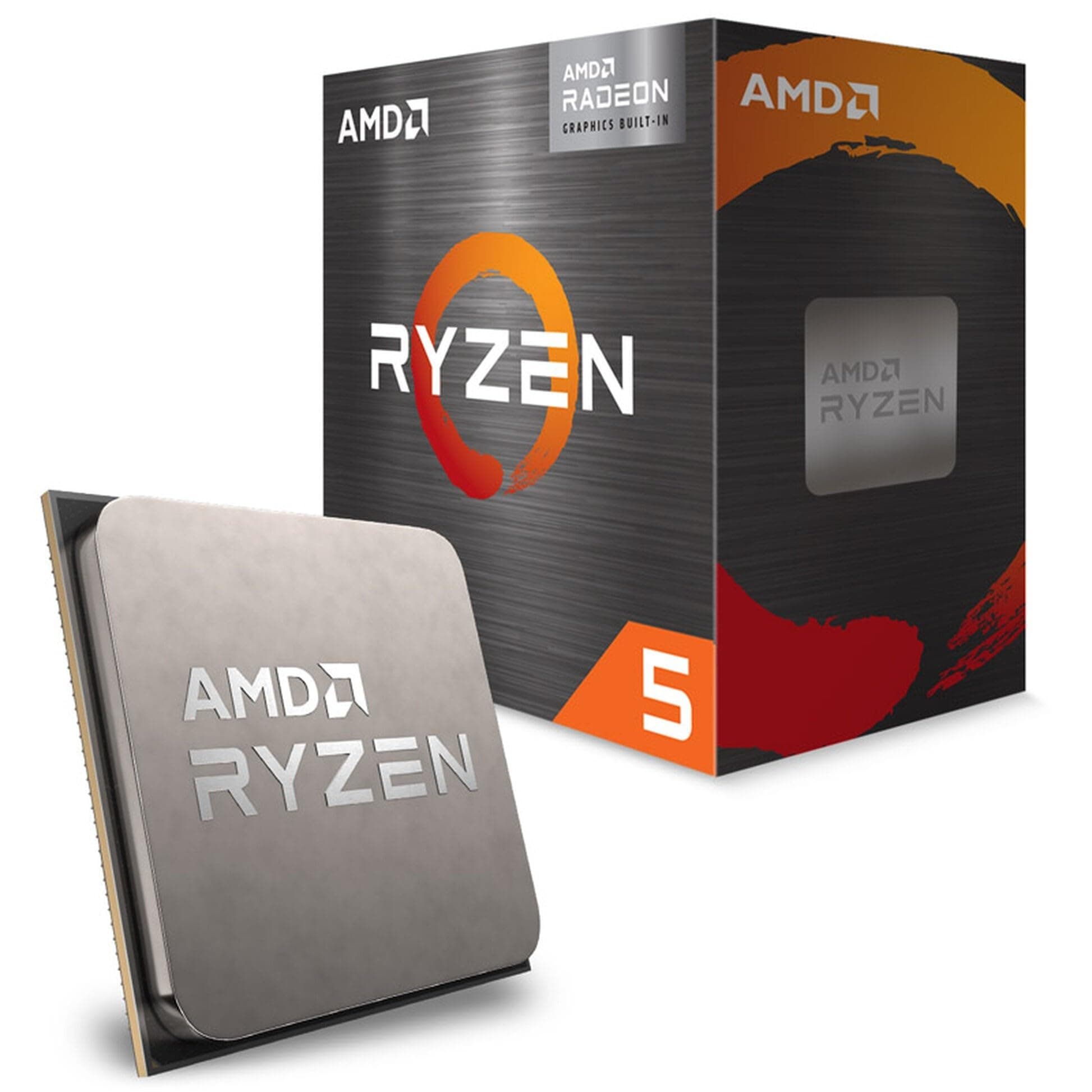 Ryzen 5 5500GT Desktop Processor with Integrated Radeon Graphics 7, 6 cores 12 Threads 16MB Cache Base Clock 3.6 GHz Up to 4.4 GHz AM4 Socket System Memory DDR4 Up to 3200 MT/s - 100-100001489BOX