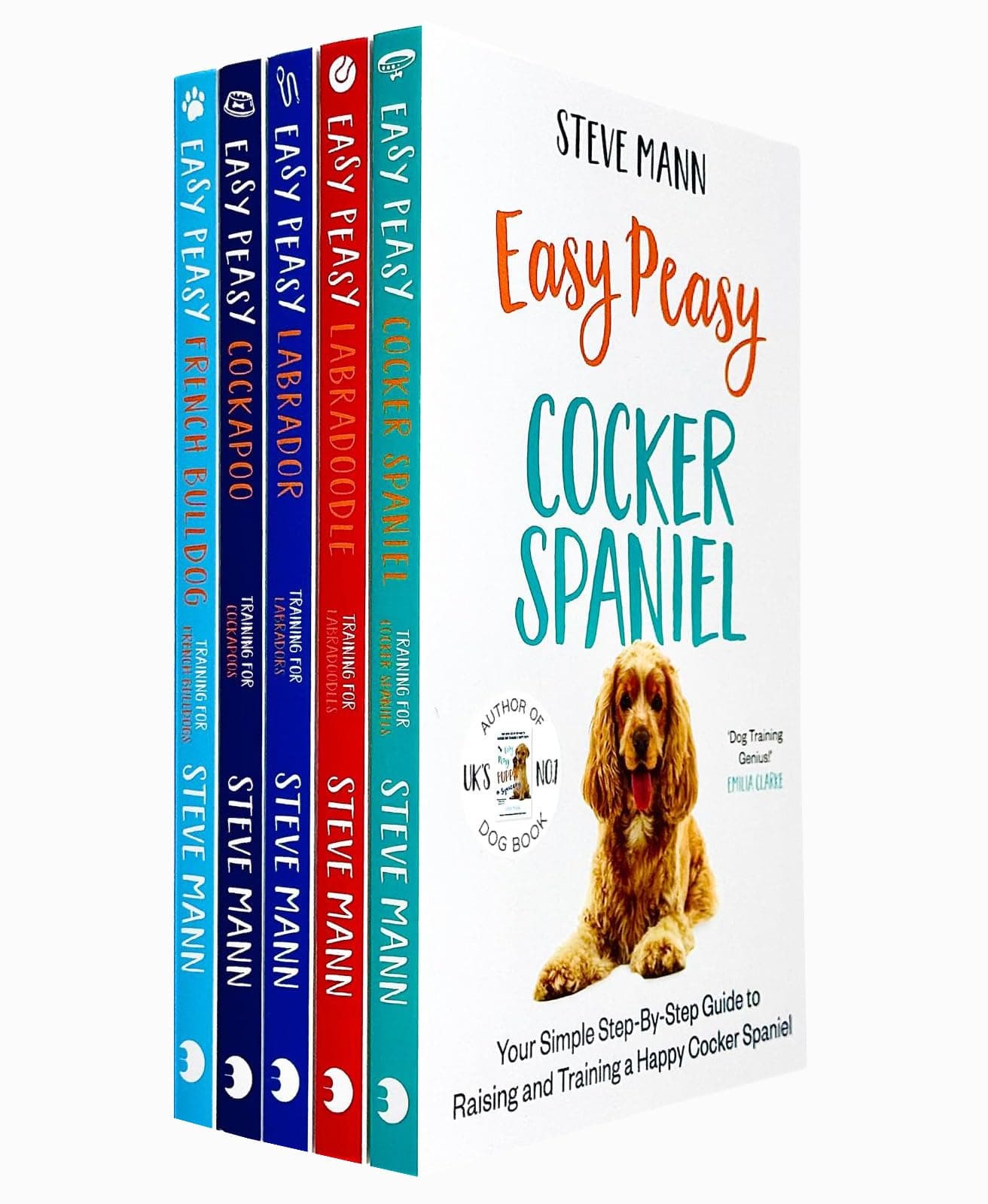 Steve Mann Easy Peasy Collection 5 Books Set (Cocker Spaniel, Labradoodle, Labrador, Cockapoo & French Bulldog)