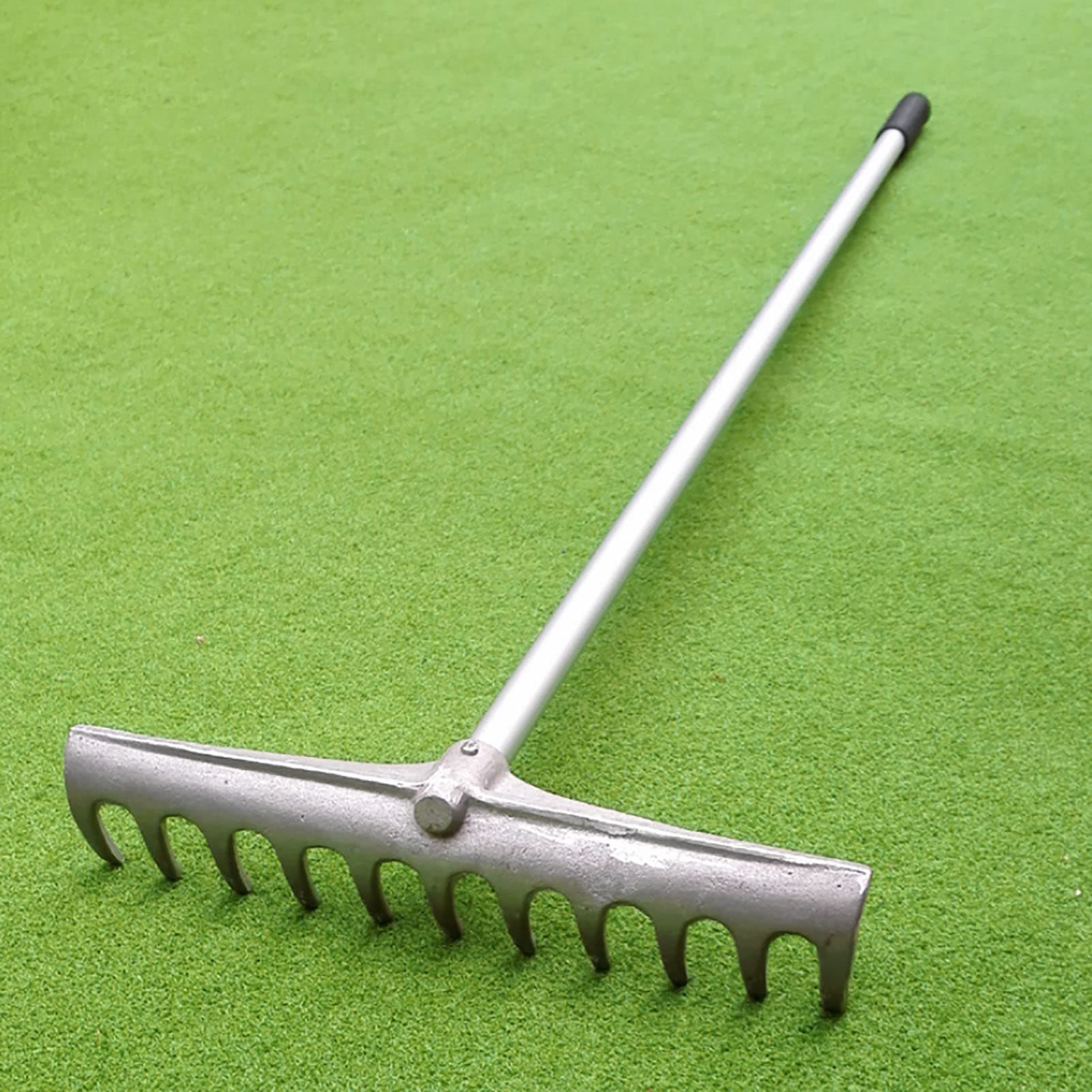 CWWHY Golf Sand Bunker Rake, Bow Rake, Turf Rake for Artificial Grass Leveling Sand Soil Gravel Suitable for Beach Golf Courses, High Jump and Flat for Carpets, Rugs, Pet Hair