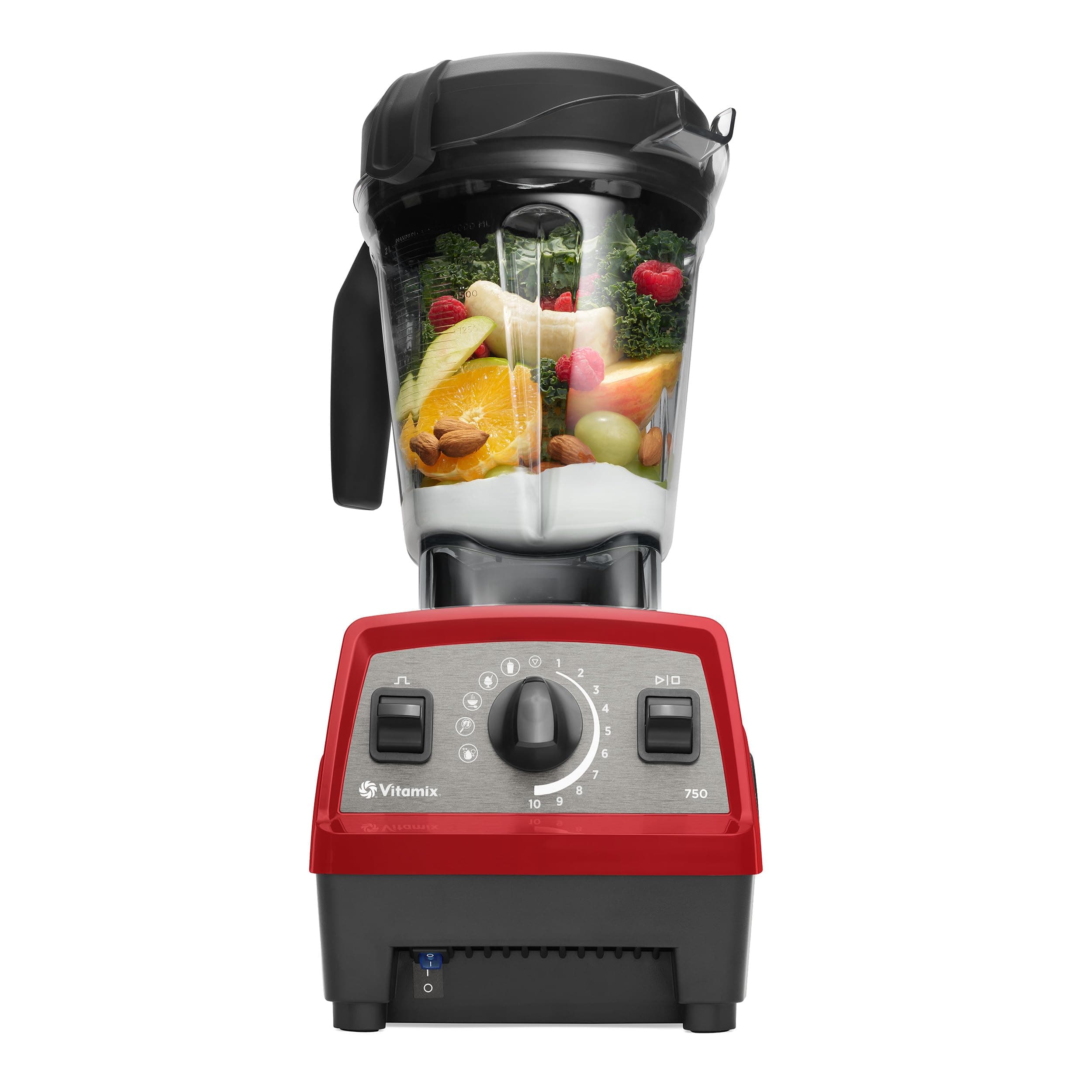 VitamixPropel Series 750 Blender with Four Blending Programs, Self-Cleaning Program, Professional-Grade Blender for Smoothies, Soups and More, Stainless-Steel Blades, 64 Oz Container, Red