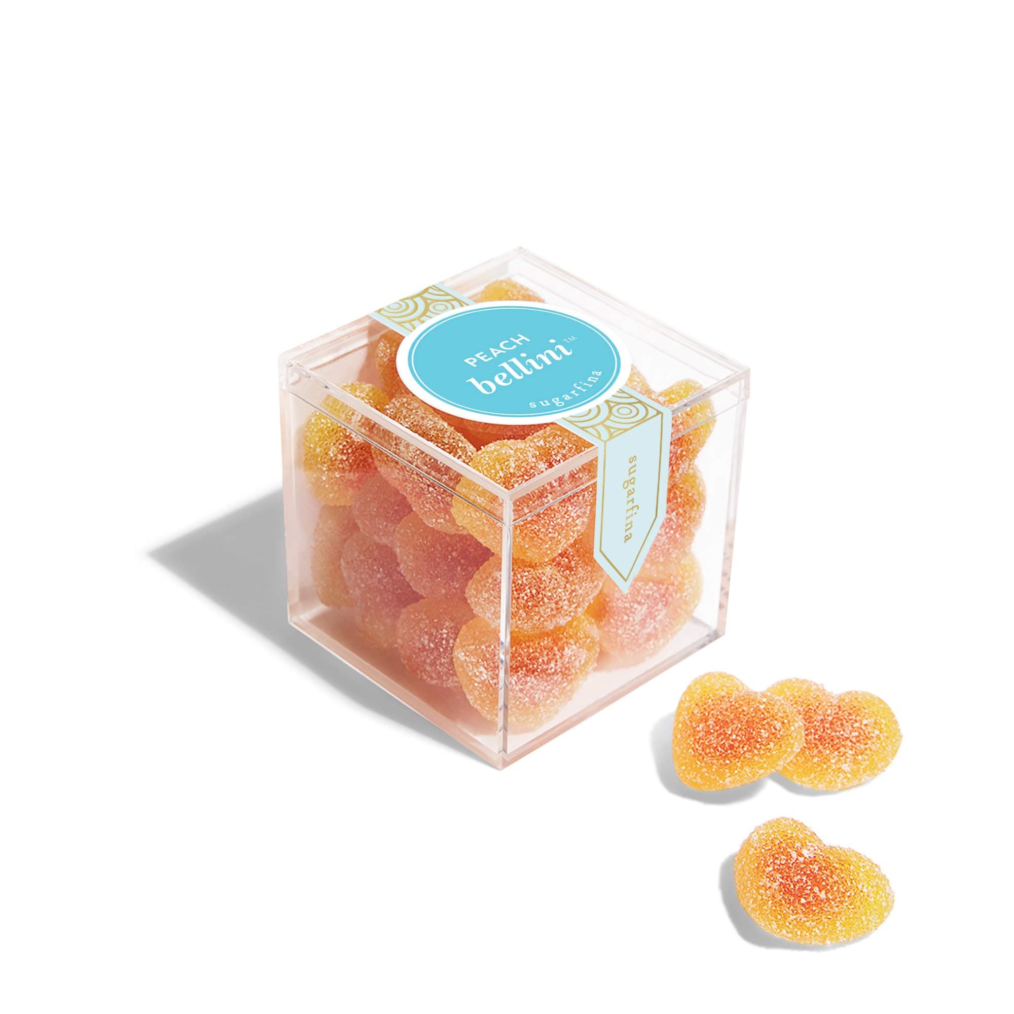 Peach Bellini Small Candy Cube, Gummies, 3.6 oz, 1 Count