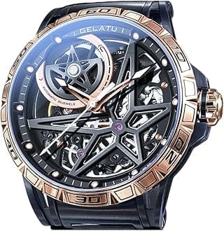 Men Watch Blue Gold Analog Quartz Stainless Steel Waterproof Luminous Date Luxury Casual Watch