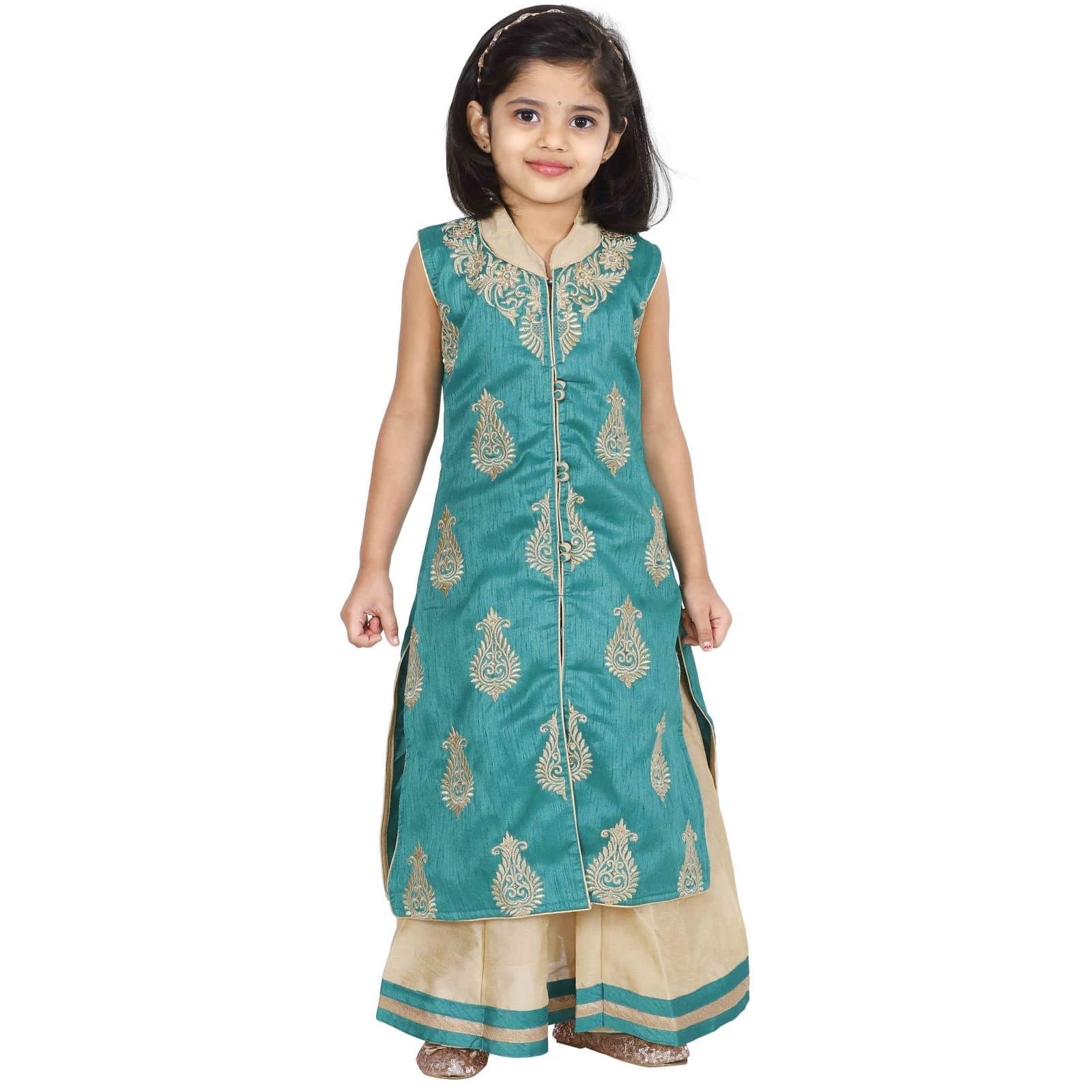 Ashwini Girls' Netted Lehenga Choli