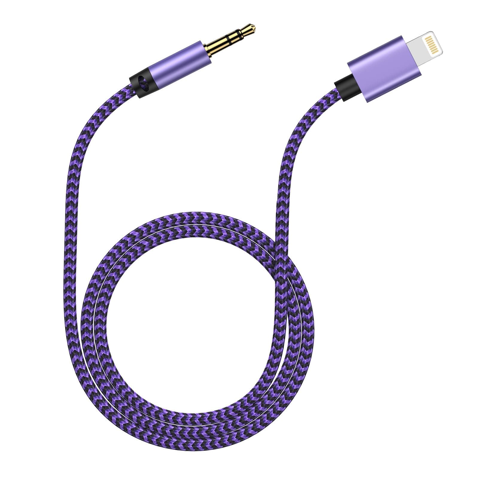 Aux Cable for iPhone in Car, 3.5mm Jack Aux to Lightning Cable for iPhone 14/14 Pro/14 Pro Max/14 Plus/13/12 Mini/11/XS/XR/X/8/7 [MFi Certified] Adapter Aux Cord for Car Stereo/Headphones/Speaker