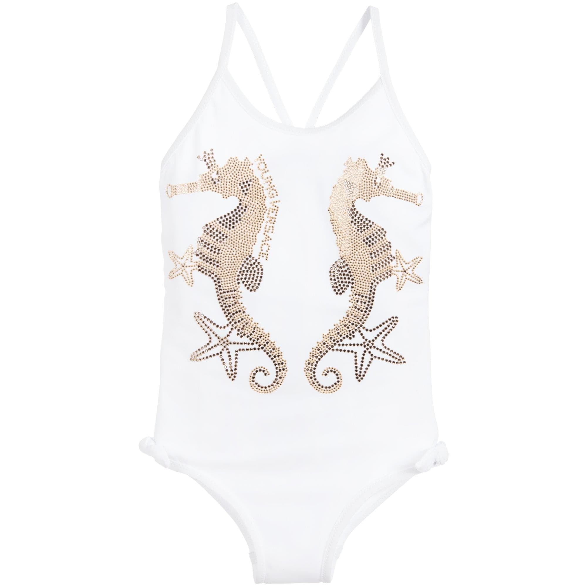 Young Versace Swimsuit Y3920 White